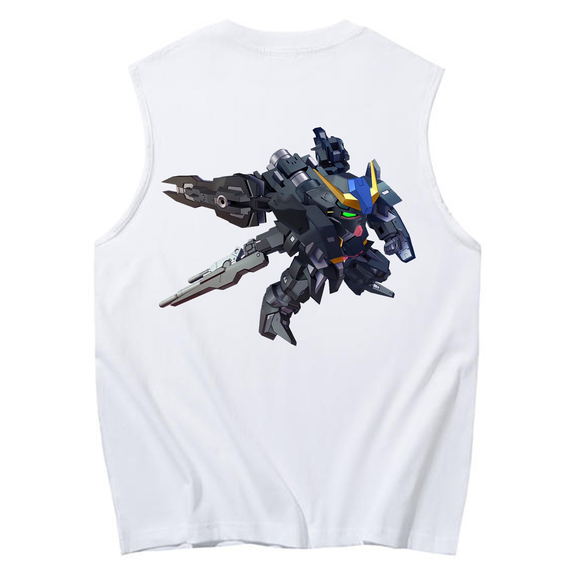 （画像用） 機動戦士ガンダム Mobile Suit Gundam コットン100％タンクトップ（背面プリント）
