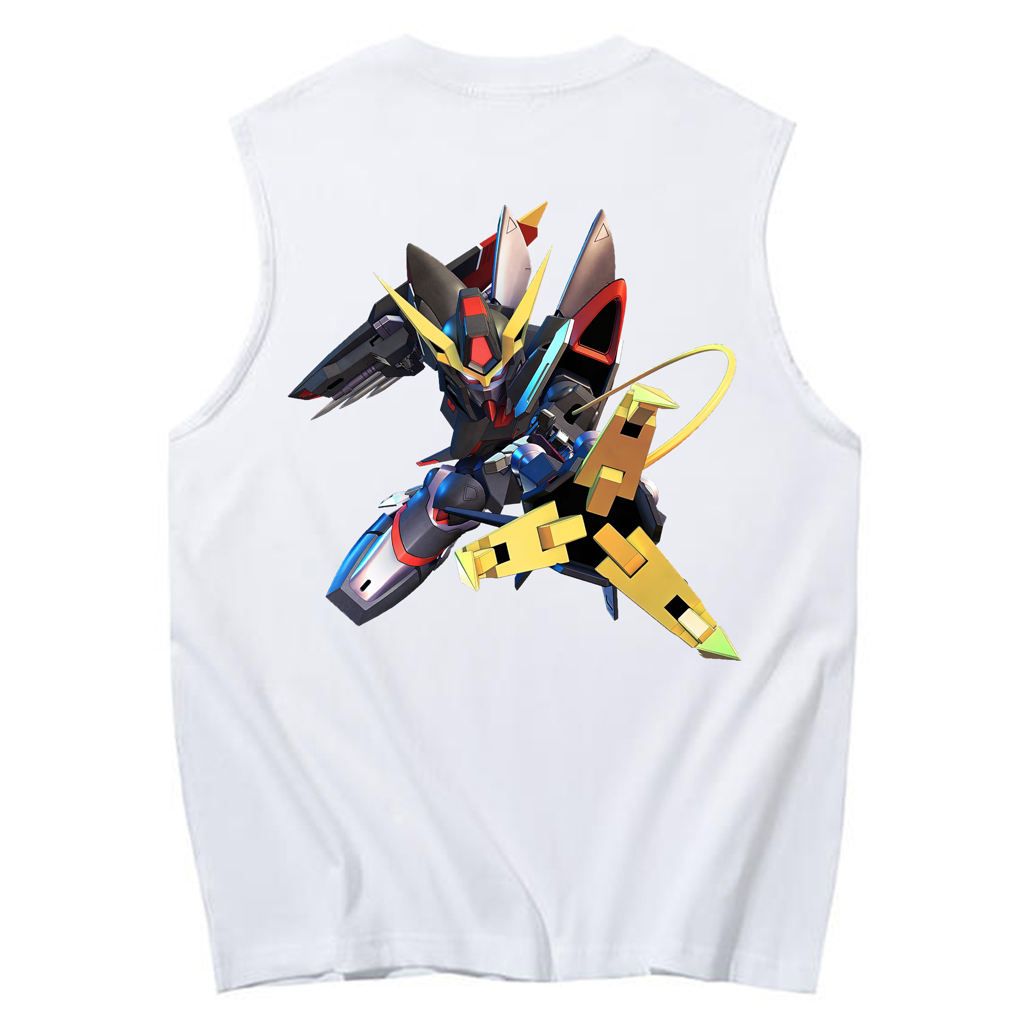 （画像用） 機動戦士ガンダム Mobile Suit Gundam コットン100％タンクトップ（背面プリント）