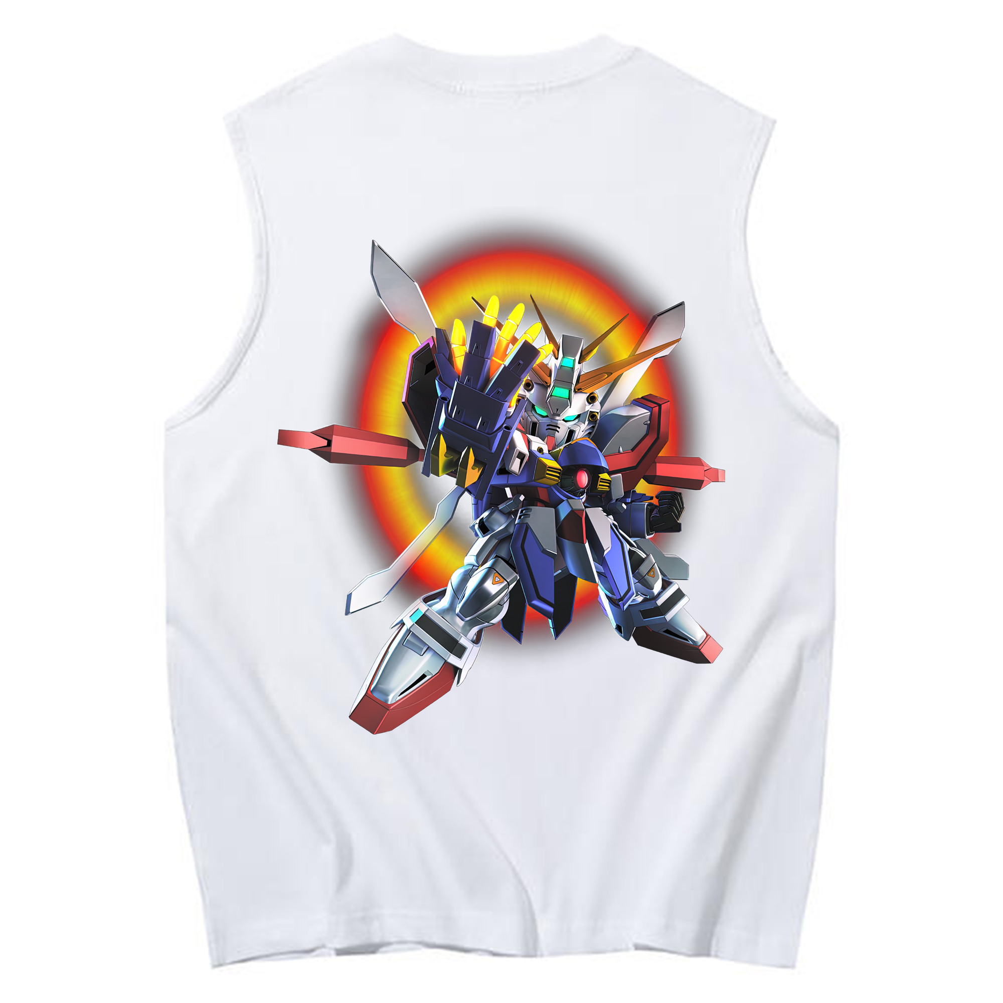 （画像用） 機動戦士ガンダム Mobile Suit Gundam コットン100％タンクトップ（背面プリント）