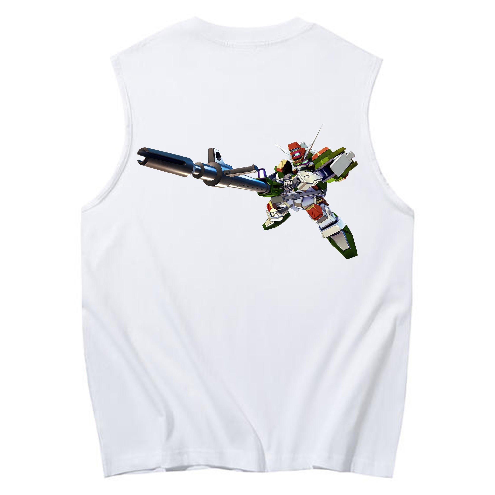 （画像用） 機動戦士ガンダム Mobile Suit Gundam コットン100％タンクトップ（背面プリント）