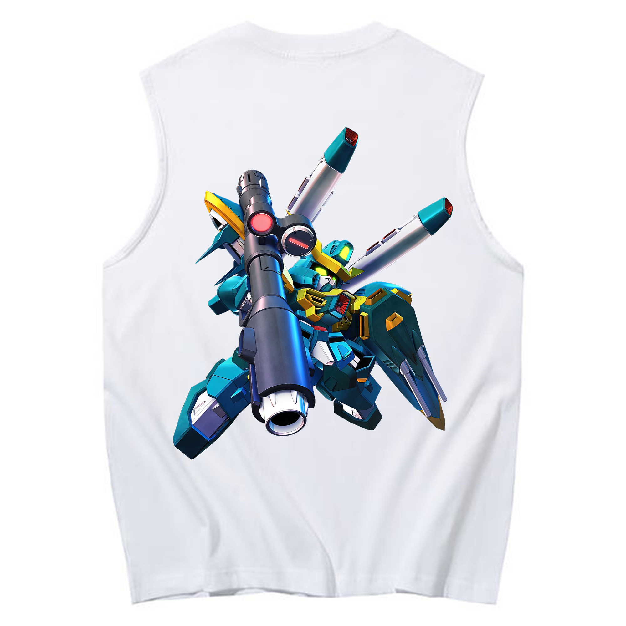 （画像用） 機動戦士ガンダム Mobile Suit Gundam コットン100％タンクトップ（背面プリント）