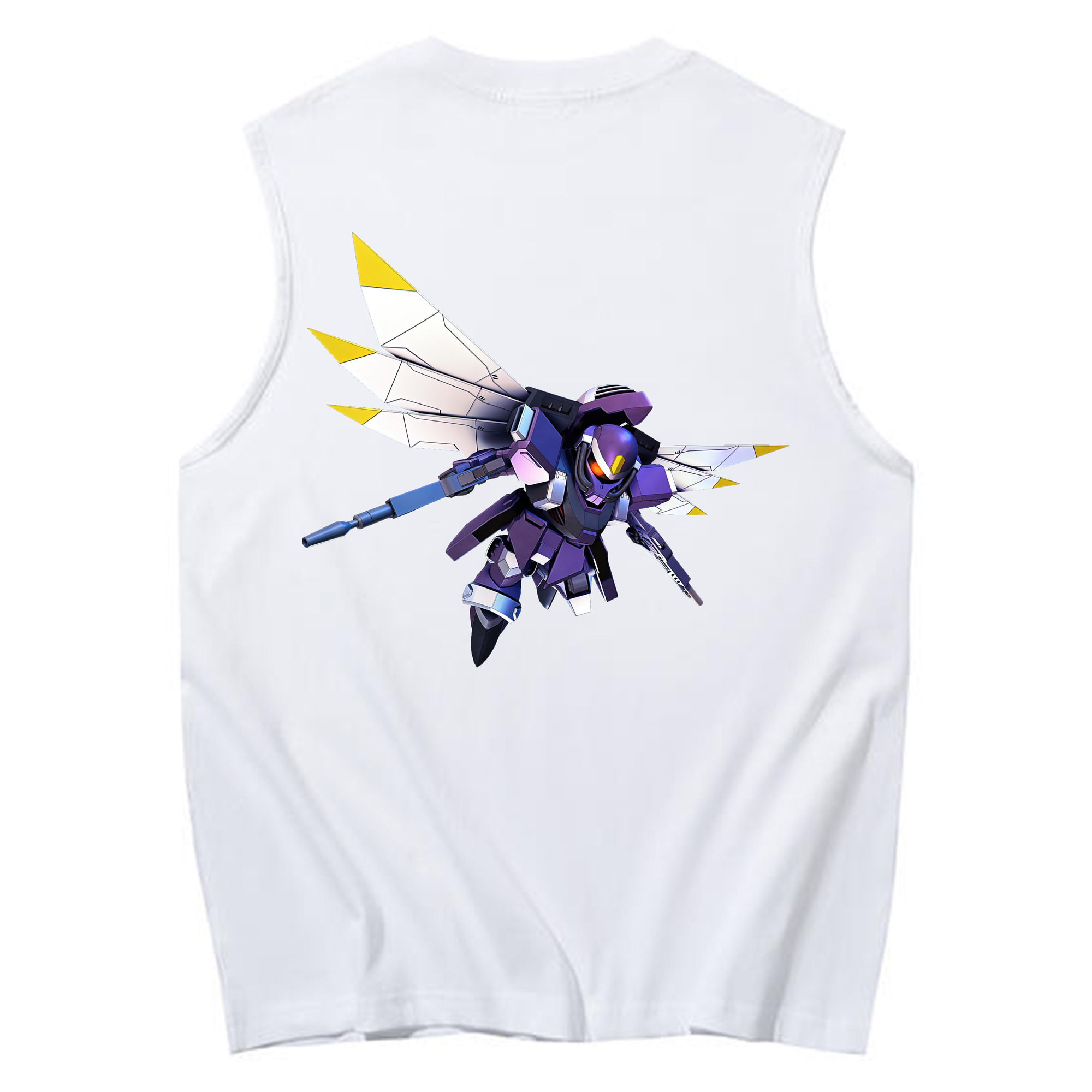 （画像用） 機動戦士ガンダム Mobile Suit Gundam コットン100％タンクトップ（背面プリント）