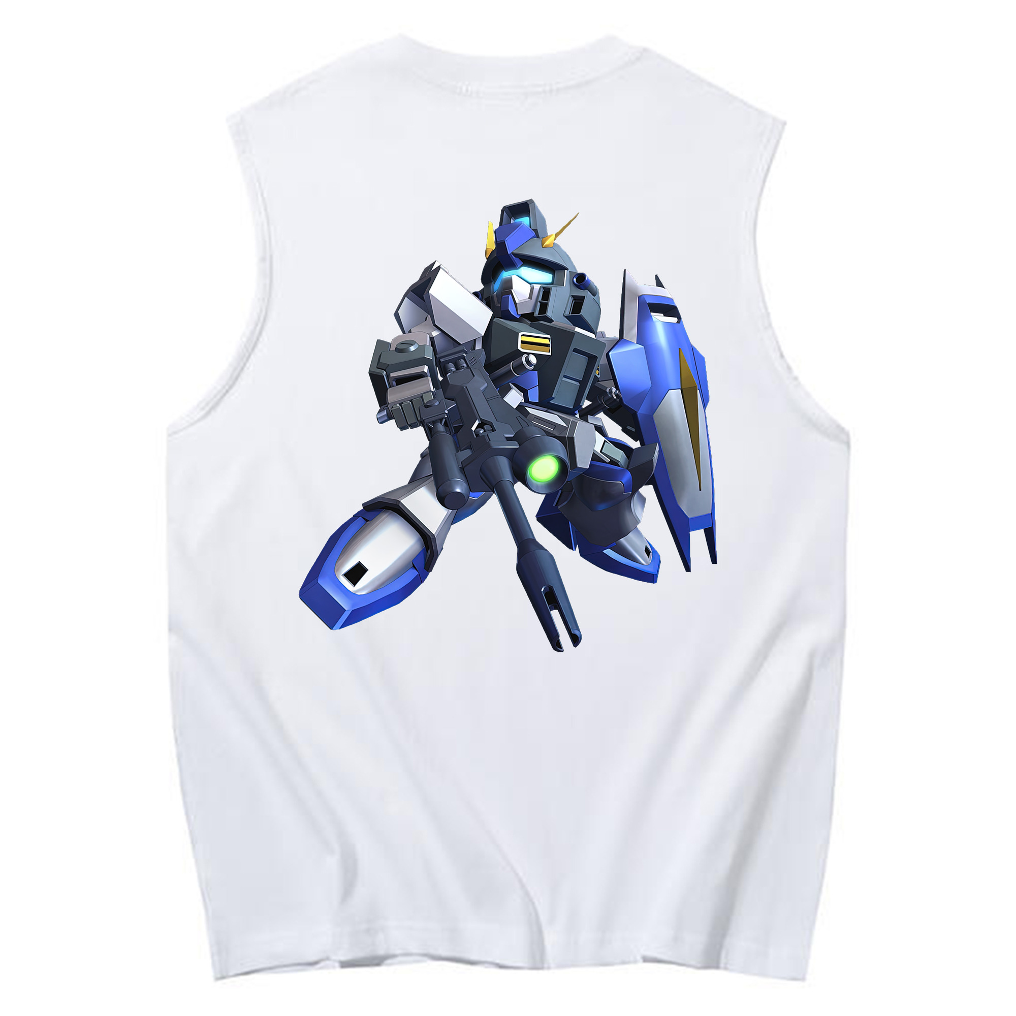 （画像用） 機動戦士ガンダム Mobile Suit Gundam コットン100％タンクトップ（背面プリント）