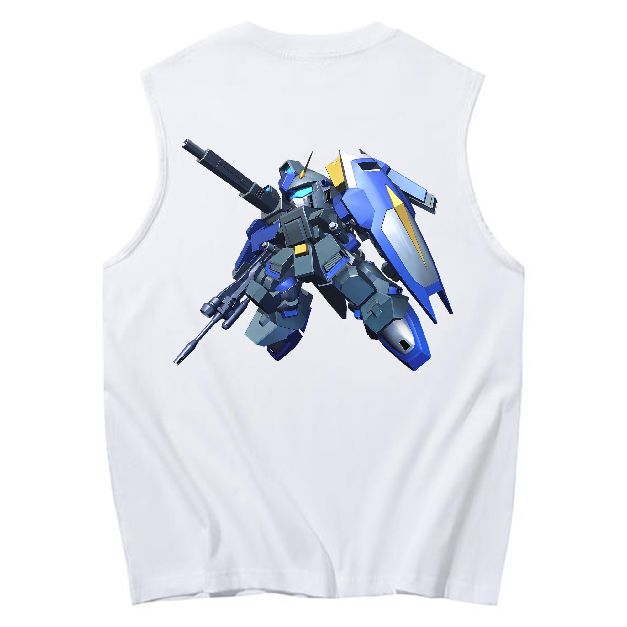（画像用） 機動戦士ガンダム Mobile Suit Gundam コットン100％タンクトップ（背面プリント）