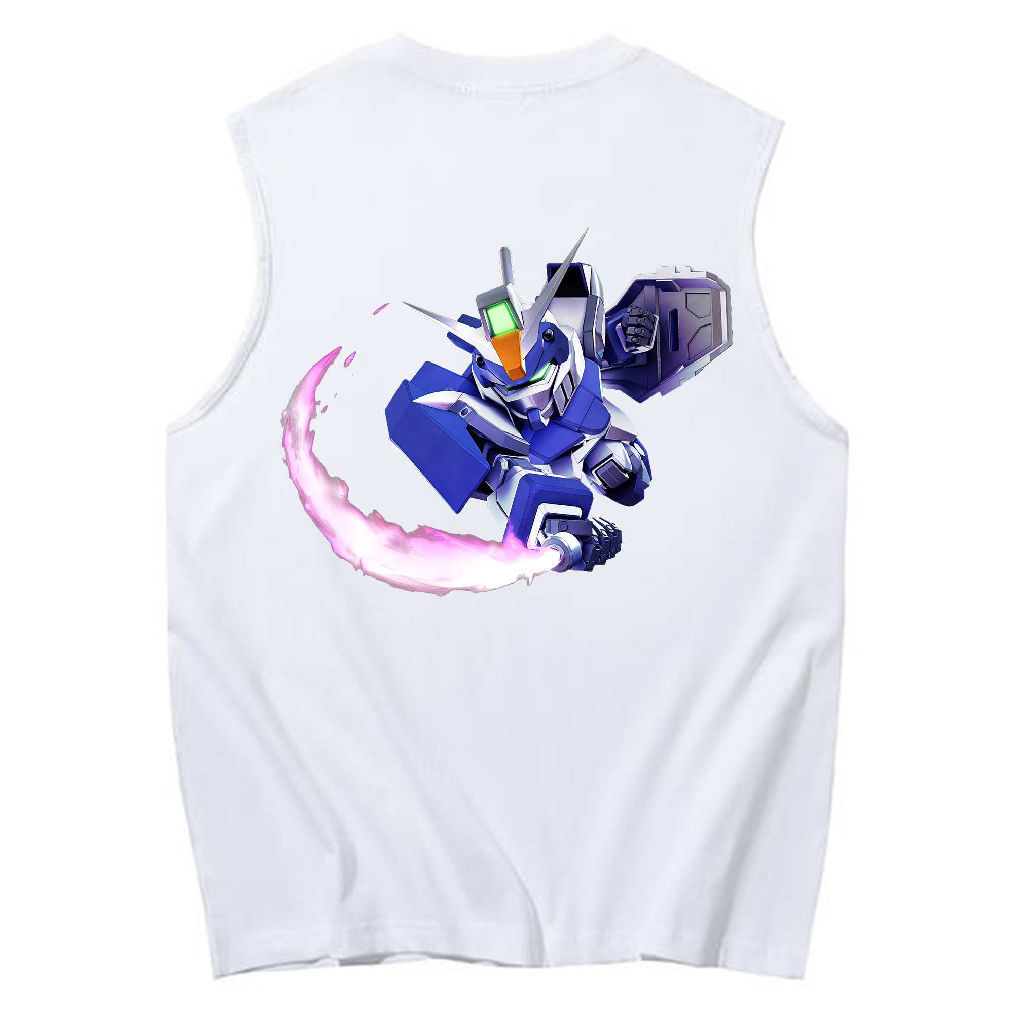 （画像用） 機動戦士ガンダム Mobile Suit Gundam コットン100％タンクトップ（背面プリント）