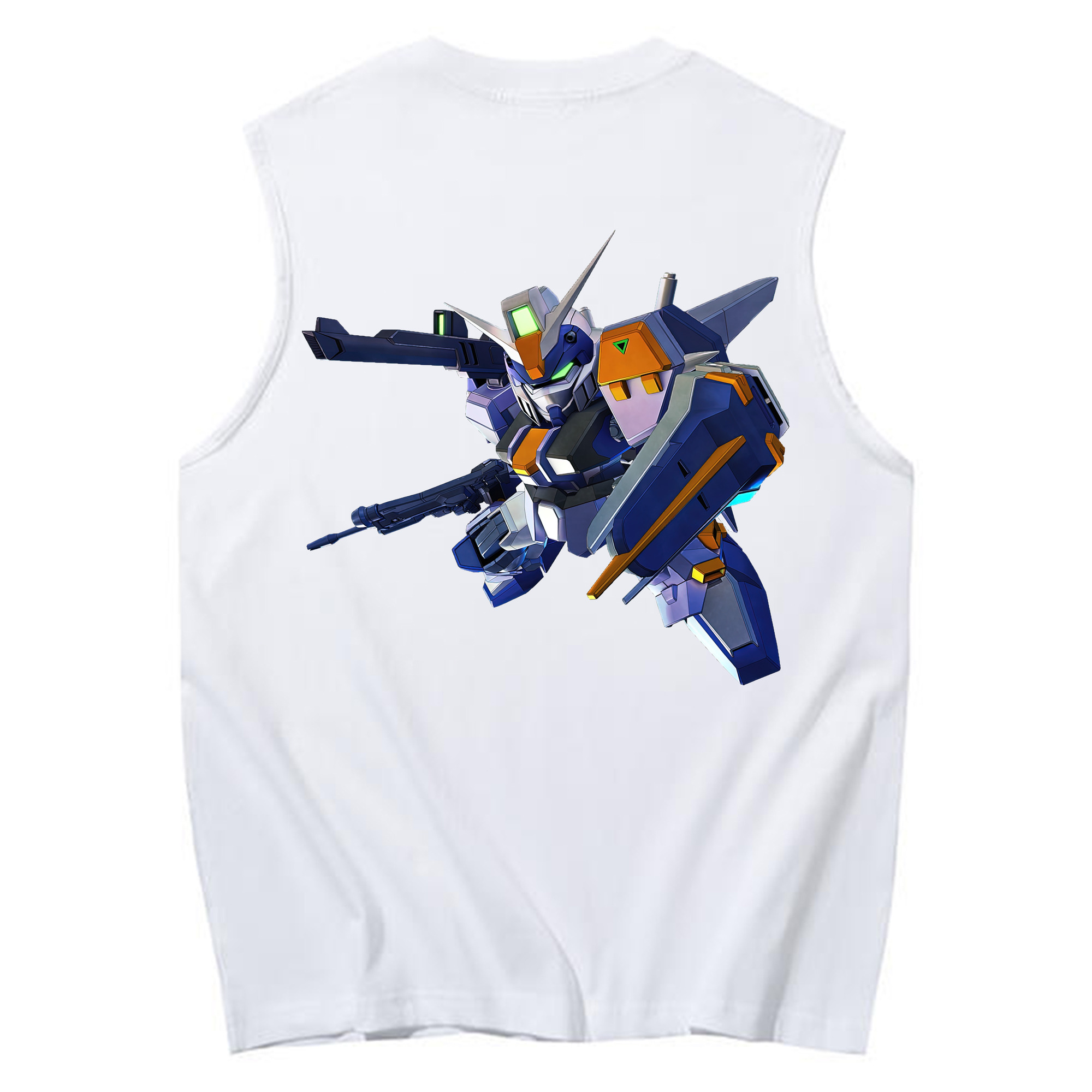 （画像用） 機動戦士ガンダム Mobile Suit Gundam コットン100％タンクトップ（背面プリント）