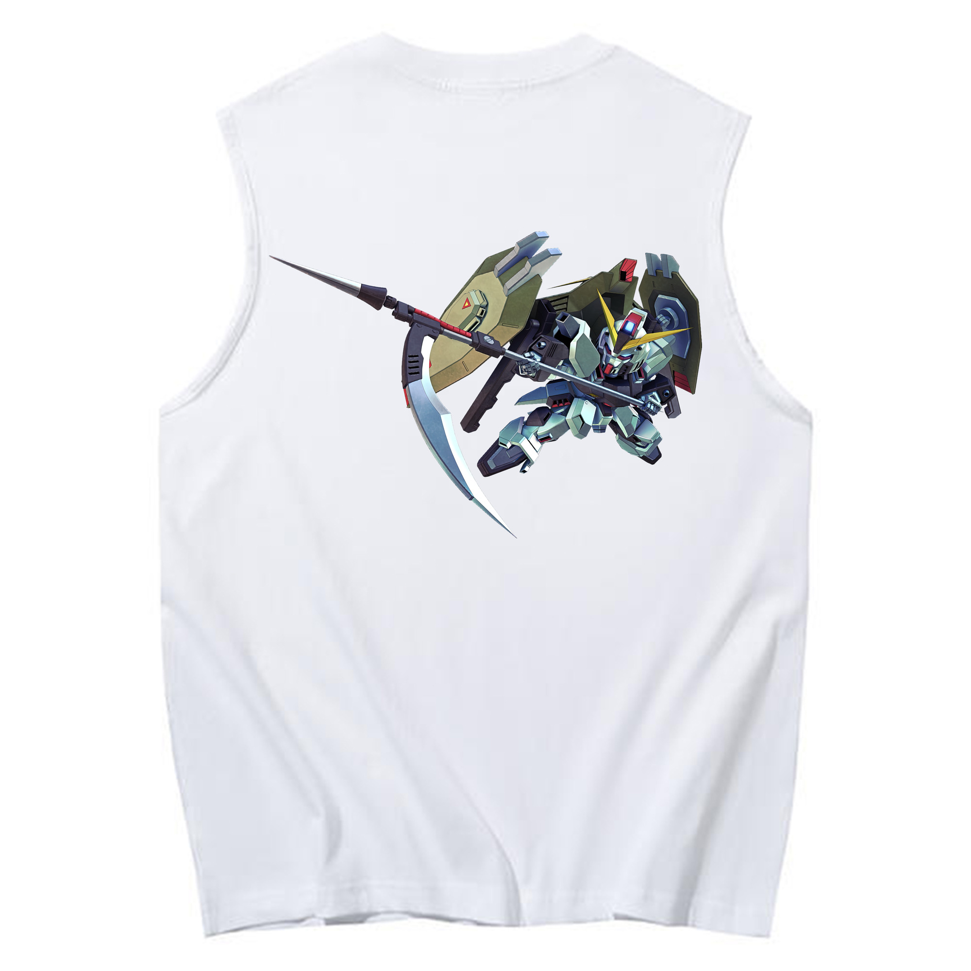 （画像用） 機動戦士ガンダム Mobile Suit Gundam コットン100％タンクトップ（背面プリント）
