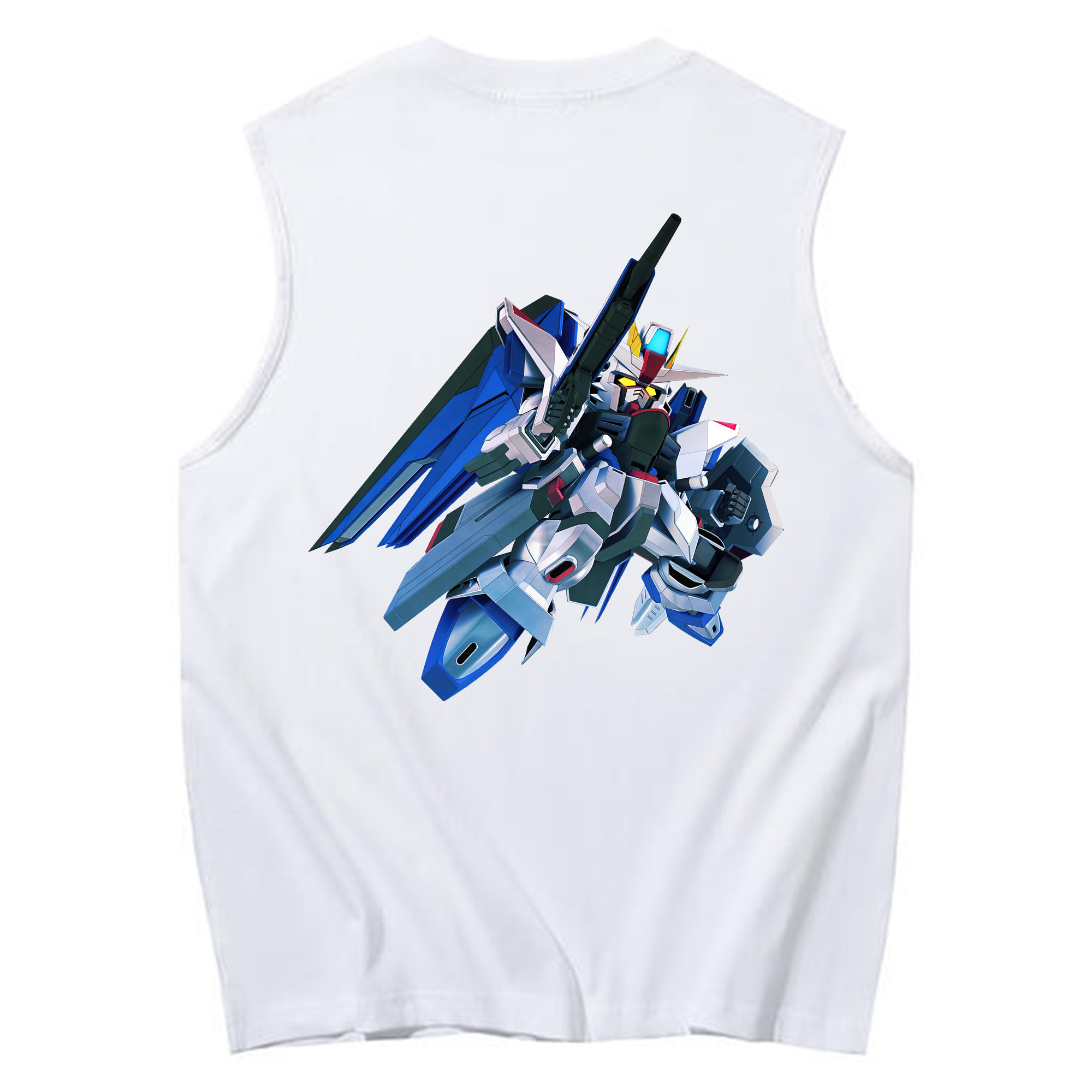 （画像用） 機動戦士ガンダム Mobile Suit Gundam コットン100％タンクトップ（背面プリント）