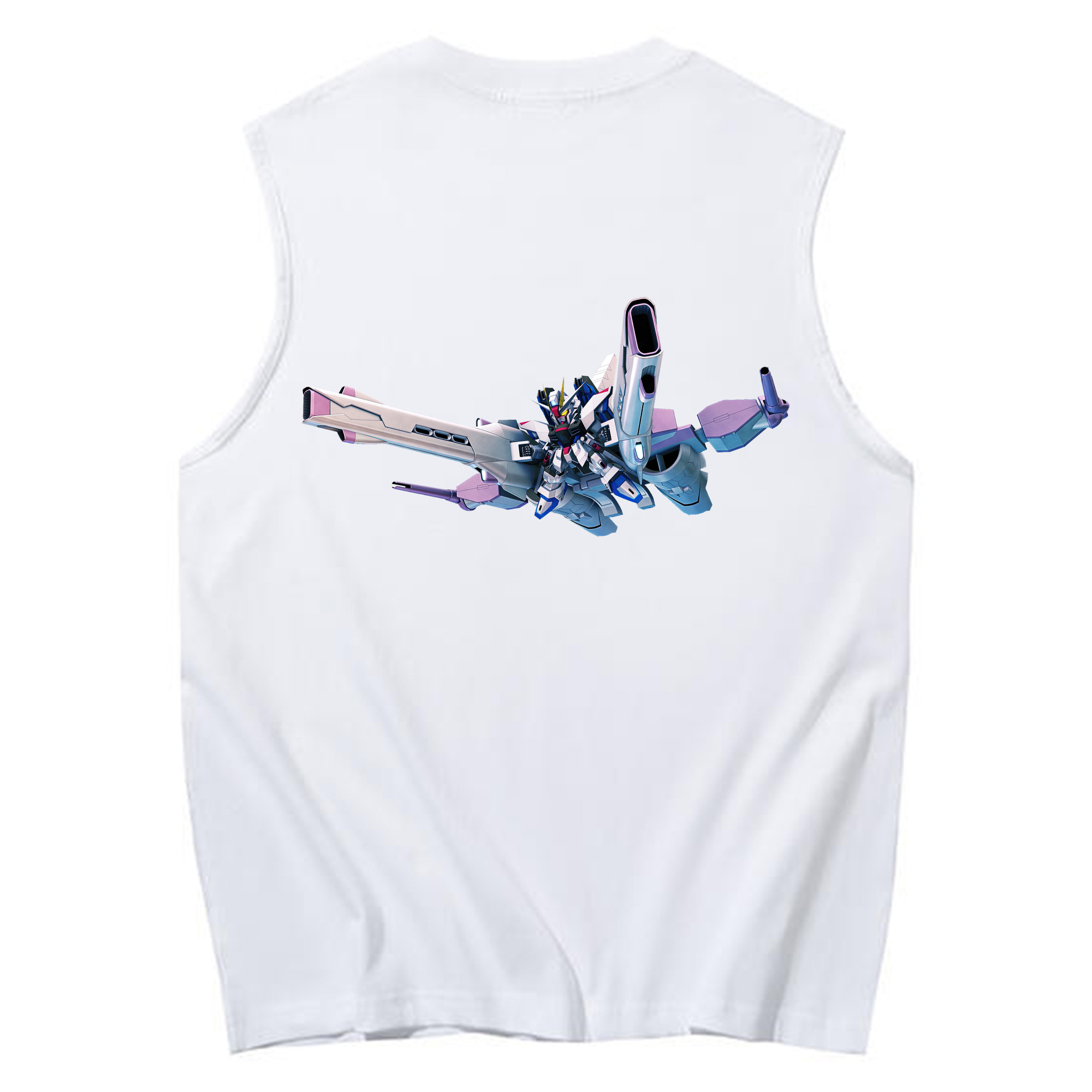 （画像用） 機動戦士ガンダム Mobile Suit Gundam コットン100％タンクトップ（背面プリント）