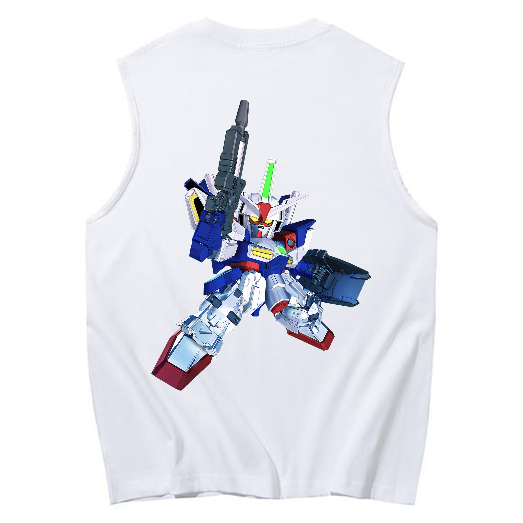 （画像用） 機動戦士ガンダム Mobile Suit Gundam コットン100％タンクトップ（背面プリント）