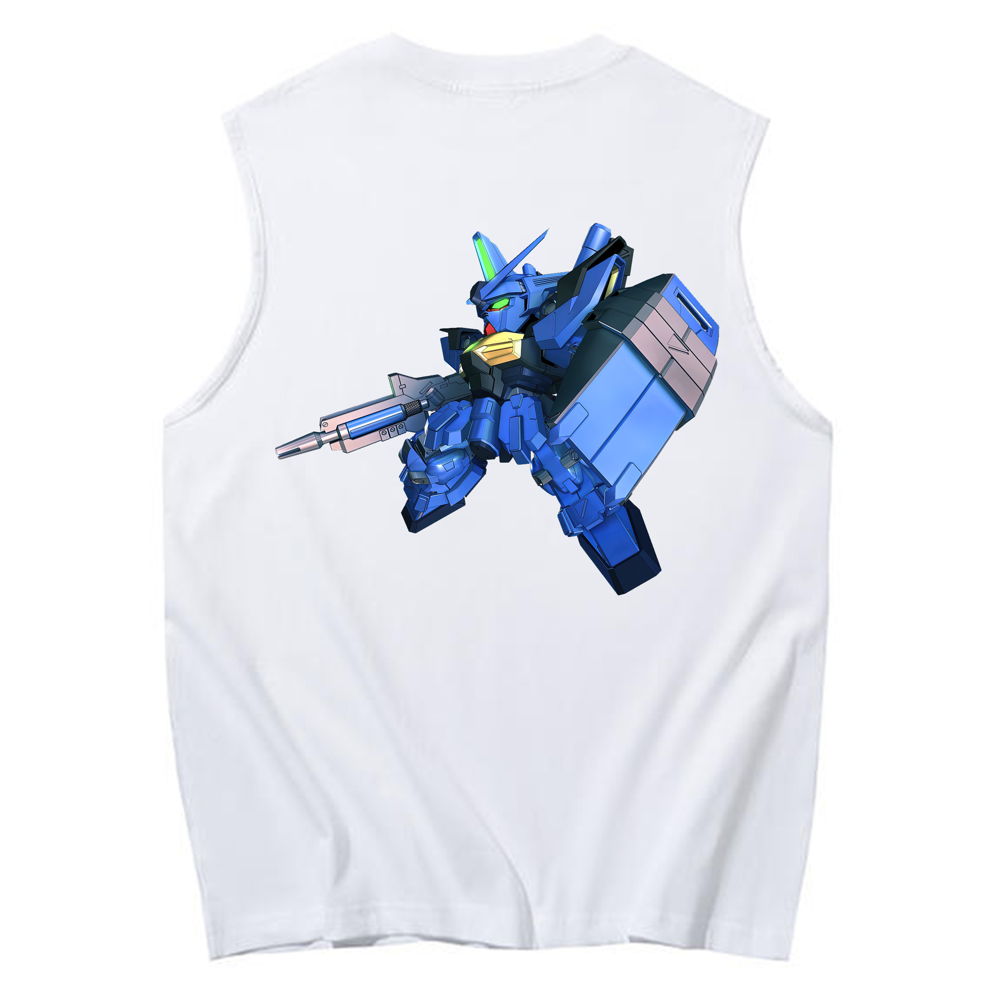 （画像用） 機動戦士ガンダム Mobile Suit Gundam コットン100％タンクトップ（背面プリント）