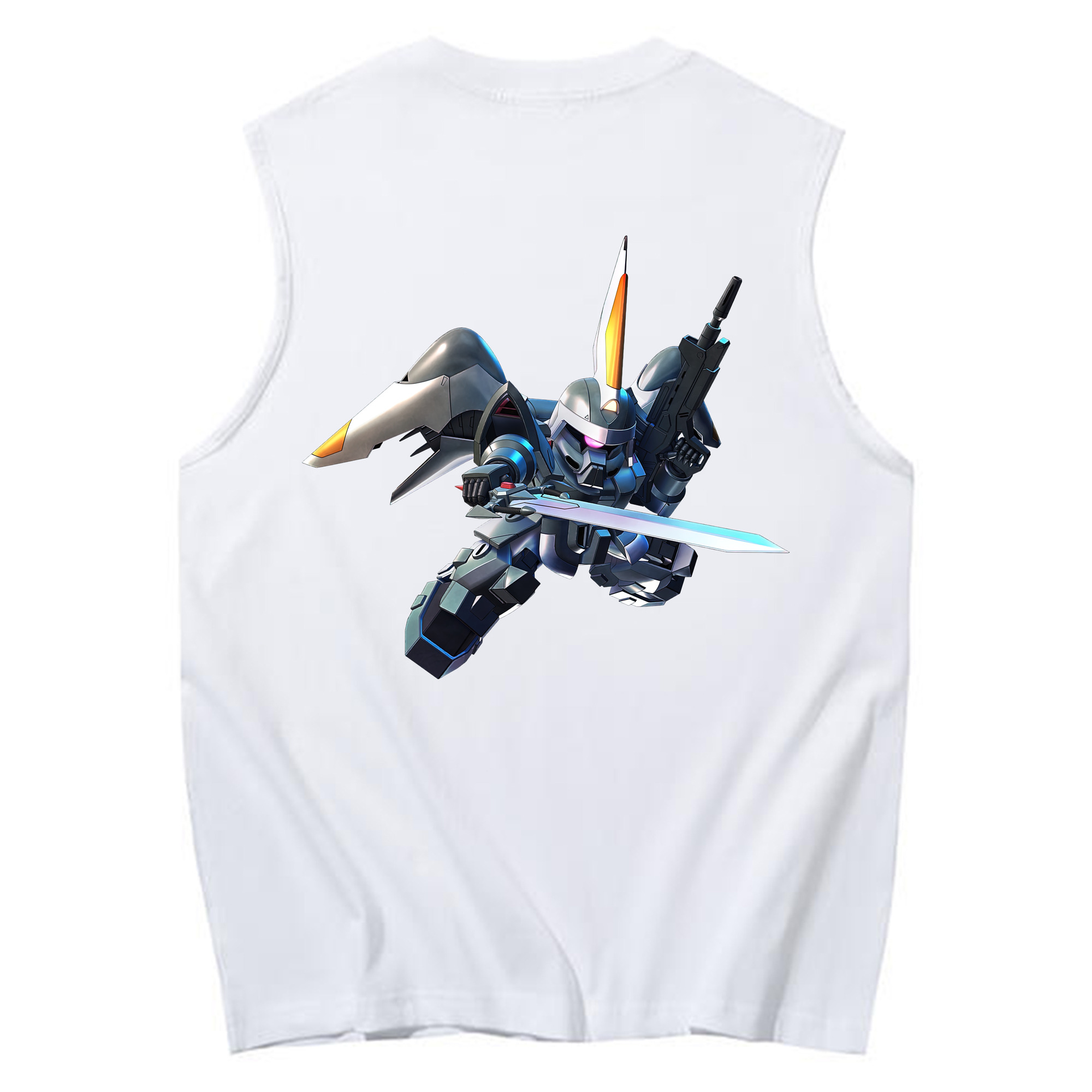 （画像用） 機動戦士ガンダム Mobile Suit Gundam コットン100％タンクトップ（背面プリント）