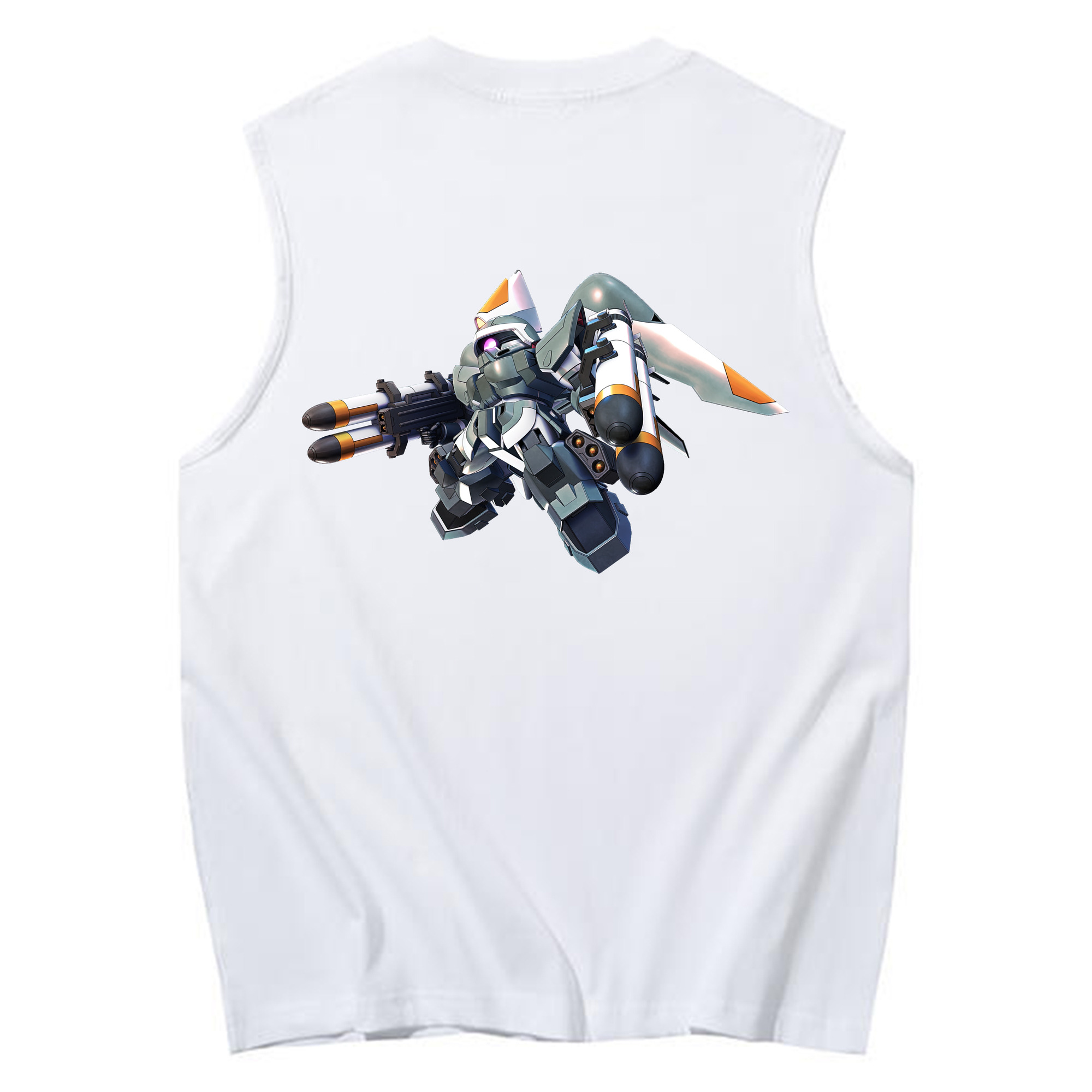 （画像用） 機動戦士ガンダム Mobile Suit Gundam コットン100％タンクトップ（背面プリント）