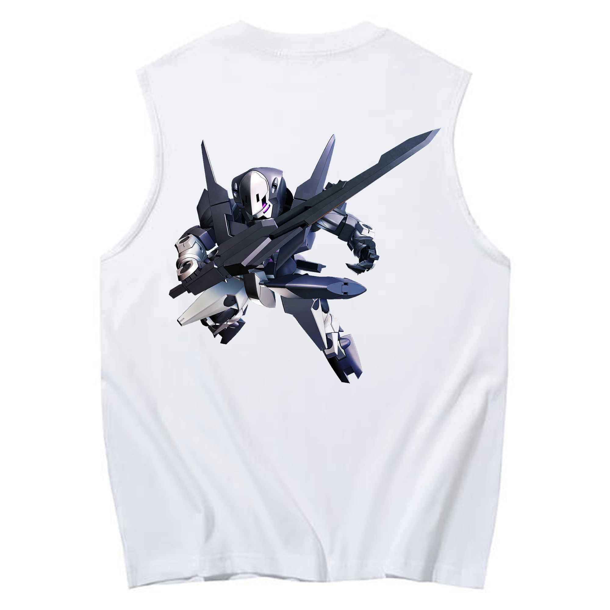 （画像用） 機動戦士ガンダム Mobile Suit Gundam コットン100％タンクトップ（背面プリント）