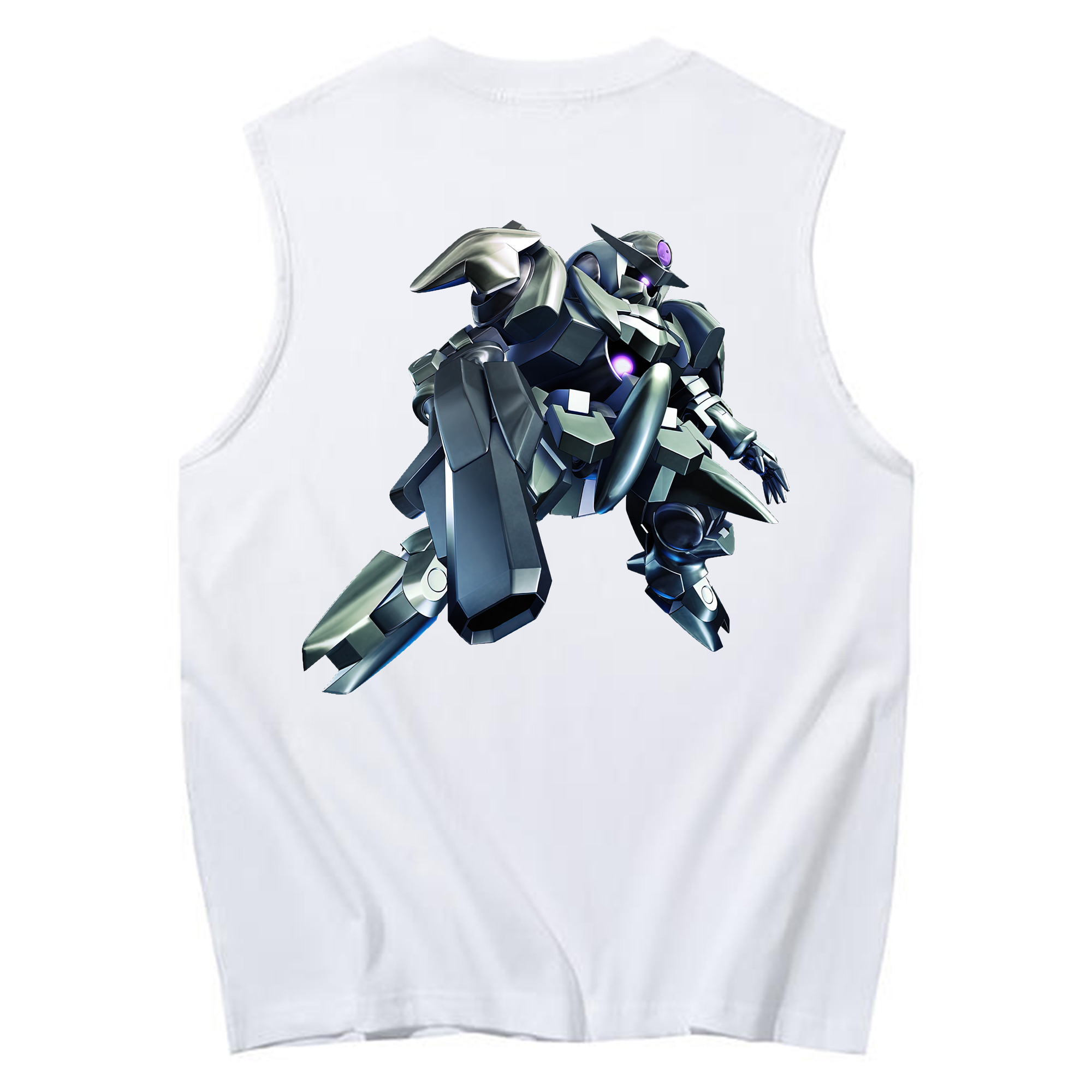 （画像用） 機動戦士ガンダム Mobile Suit Gundam コットン100％タンクトップ（背面プリント）