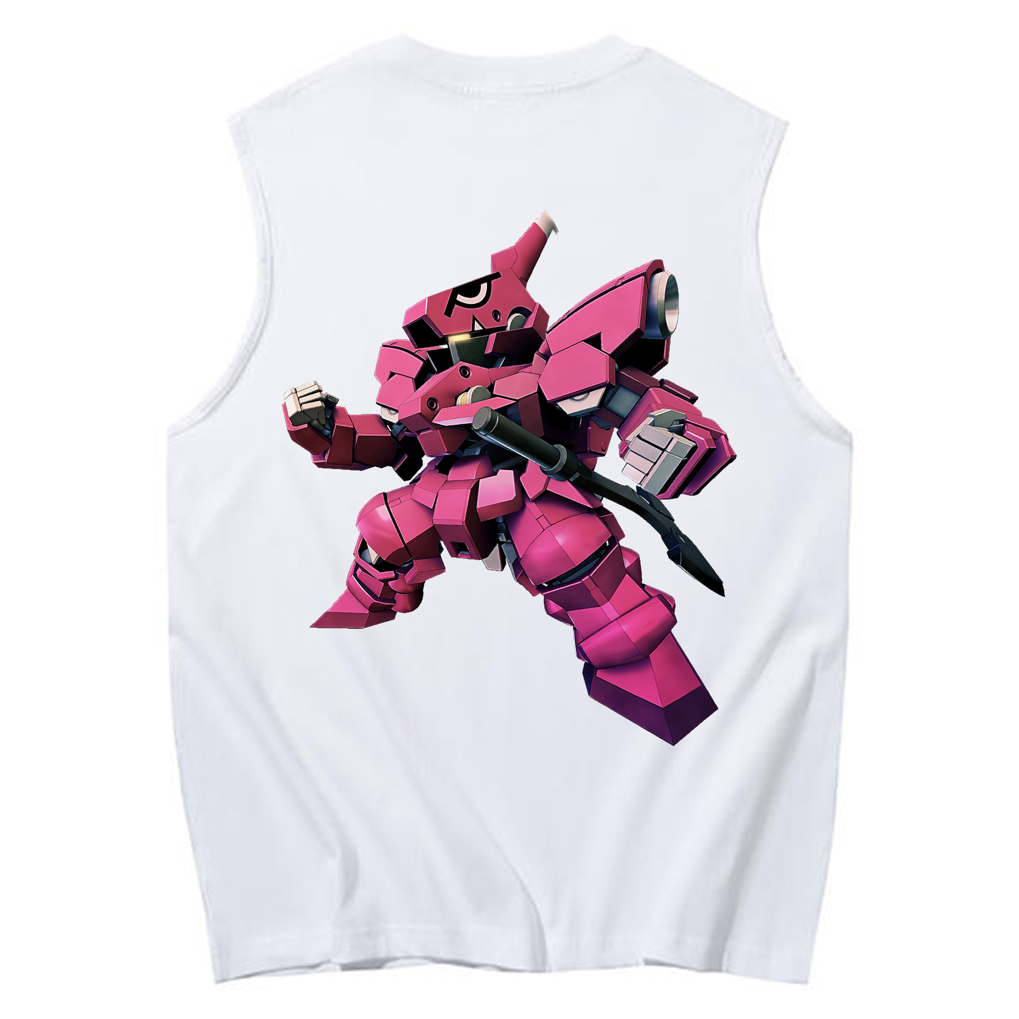 （画像用） 機動戦士ガンダム Mobile Suit Gundam コットン100％タンクトップ（背面プリント）