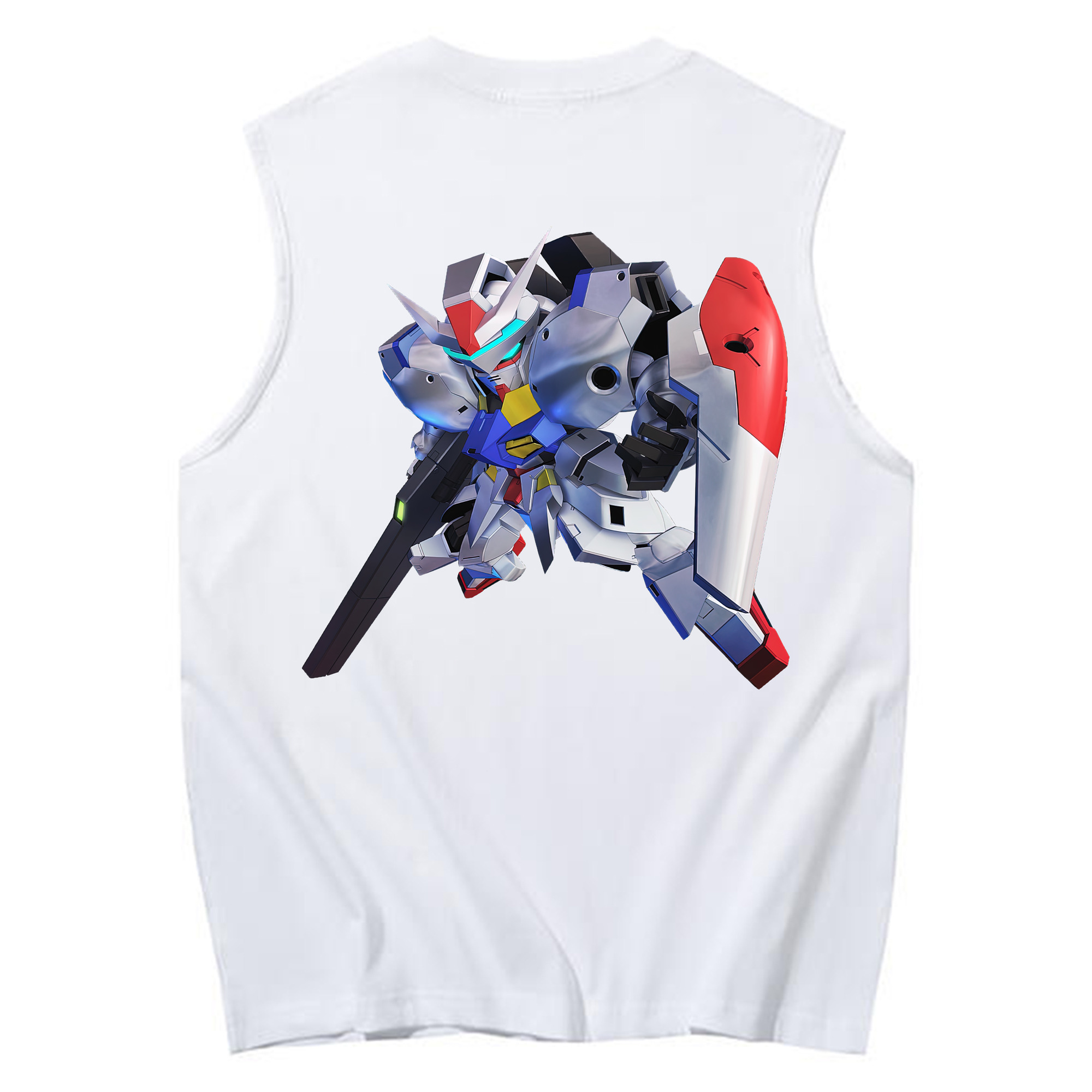 （画像用） 機動戦士ガンダム Mobile Suit Gundam コットン100％タンクトップ（背面プリント）