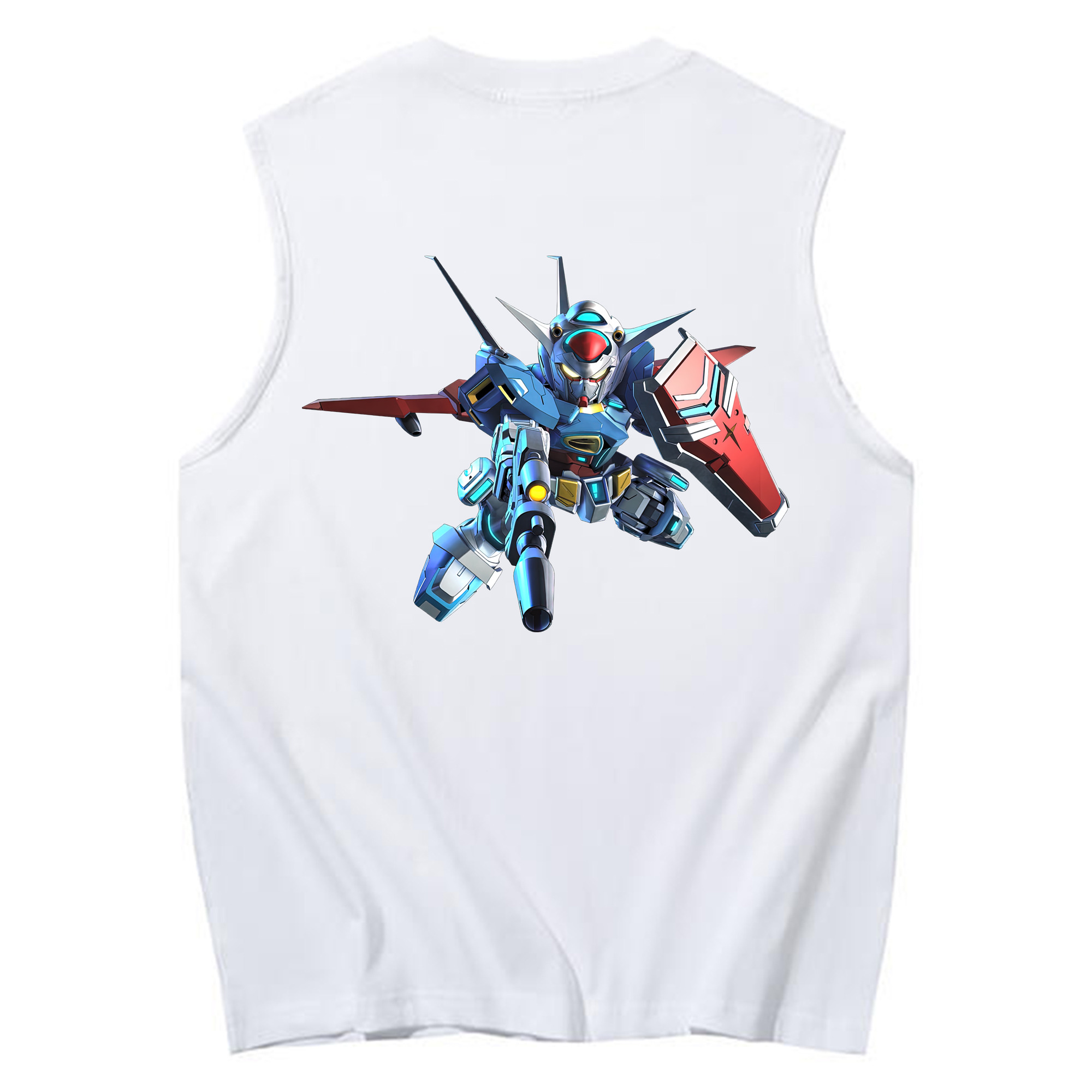 （画像用） 機動戦士ガンダム Mobile Suit Gundam コットン100％タンクトップ（背面プリント）