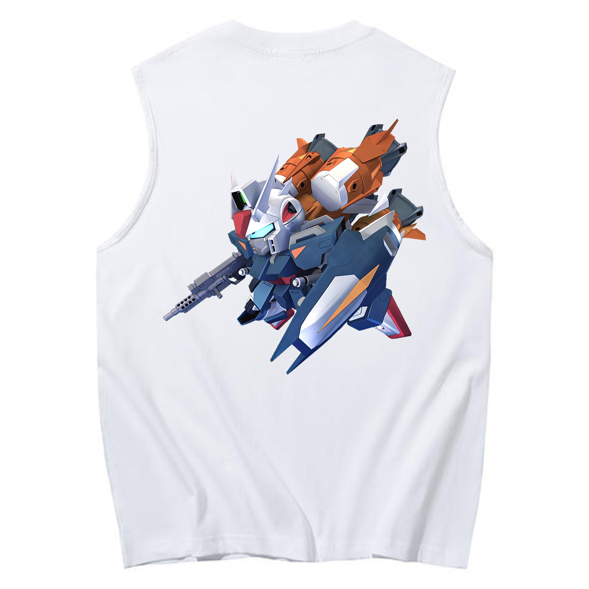 （画像用） 機動戦士ガンダム Mobile Suit Gundam コットン100％タンクトップ（背面プリント）