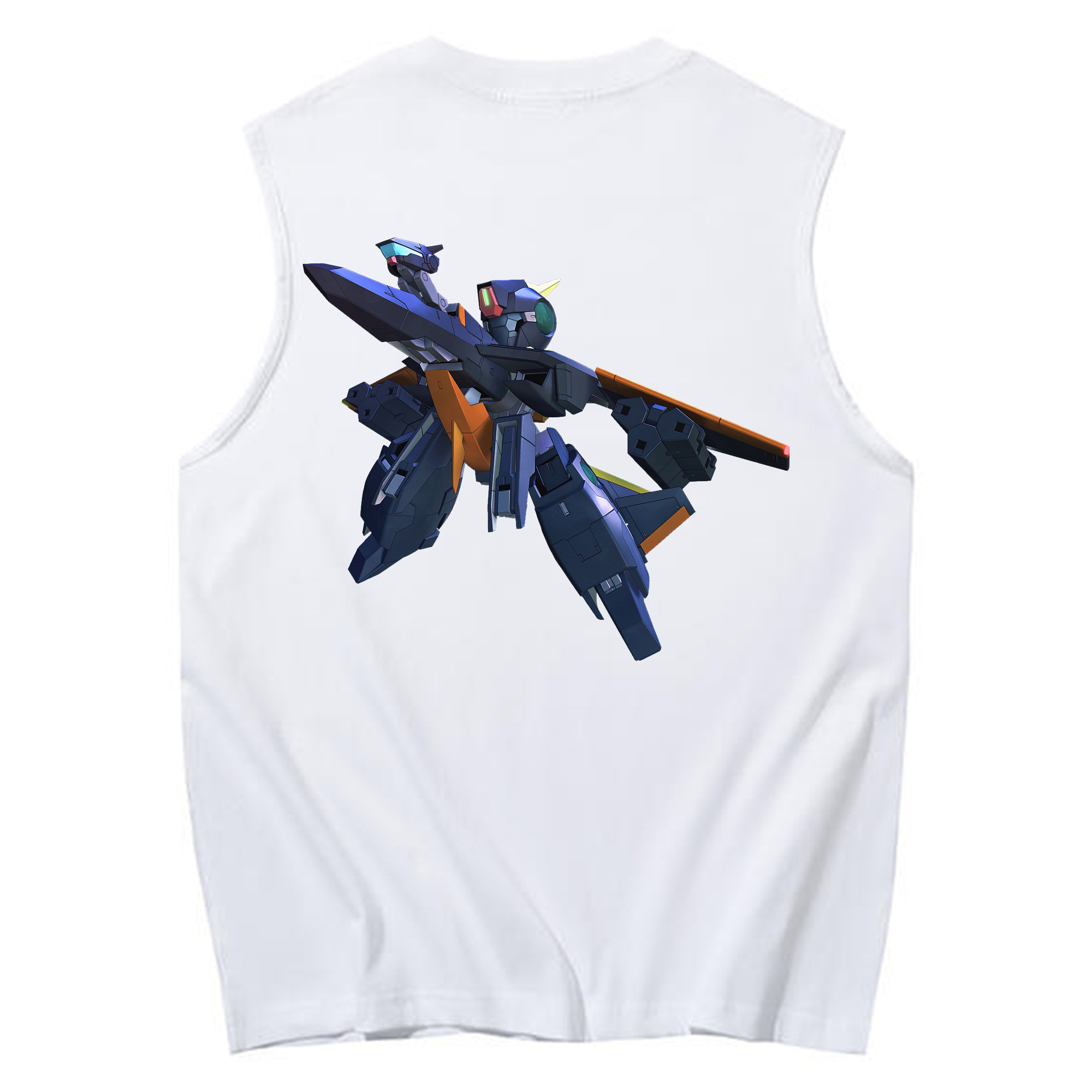 （画像用） 機動戦士ガンダム Mobile Suit Gundam コットン100％タンクトップ（背面プリント）