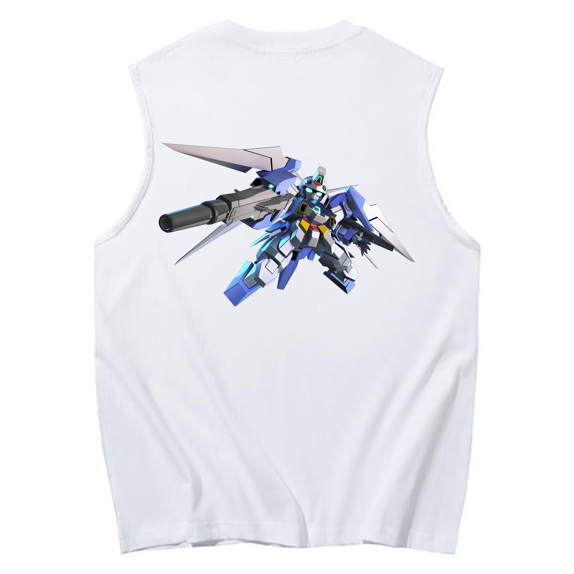 （画像用） 機動戦士ガンダム Mobile Suit Gundam コットン100％タンクトップ（背面プリント）