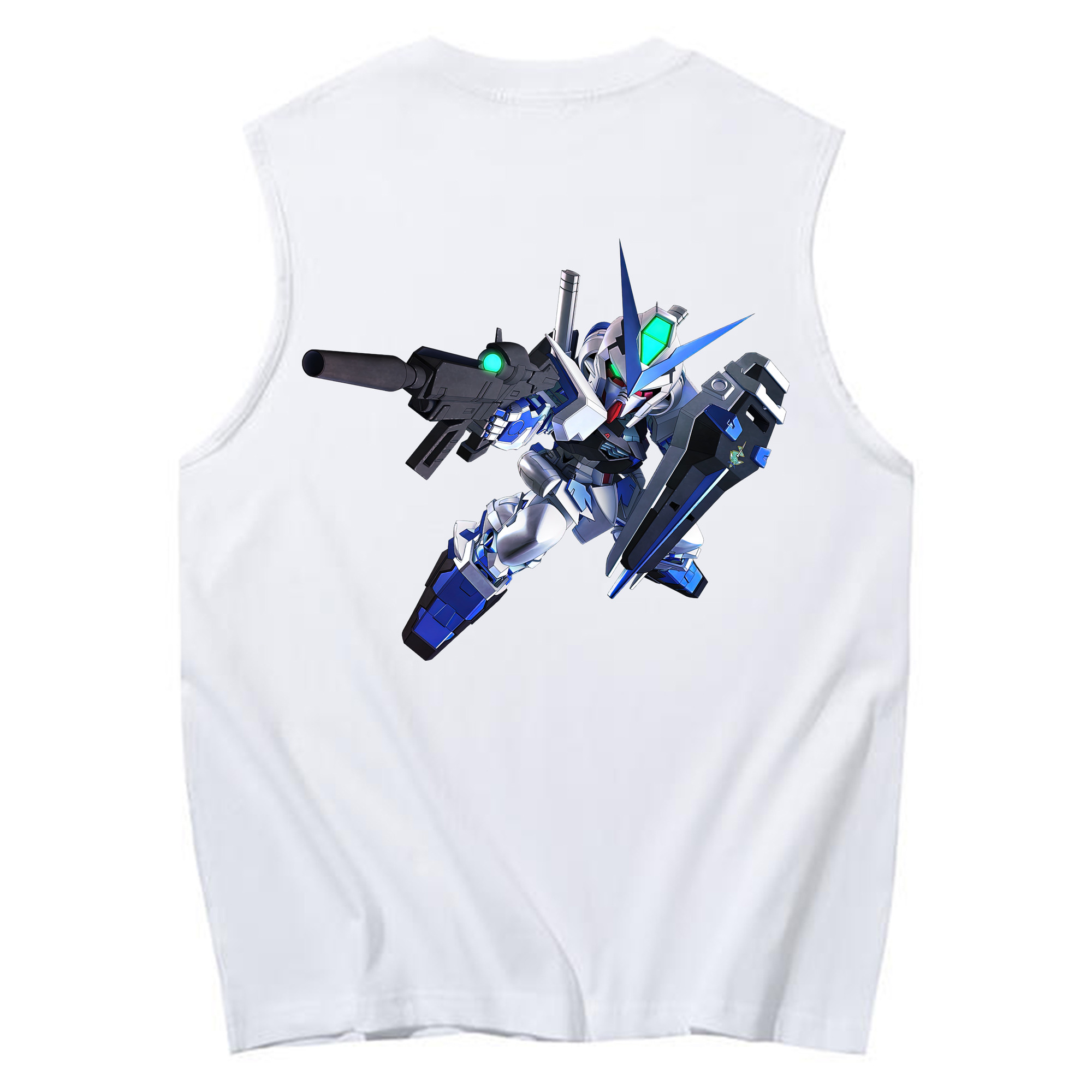 （画像用） 機動戦士ガンダム Mobile Suit Gundam コットン100％タンクトップ（背面プリント）