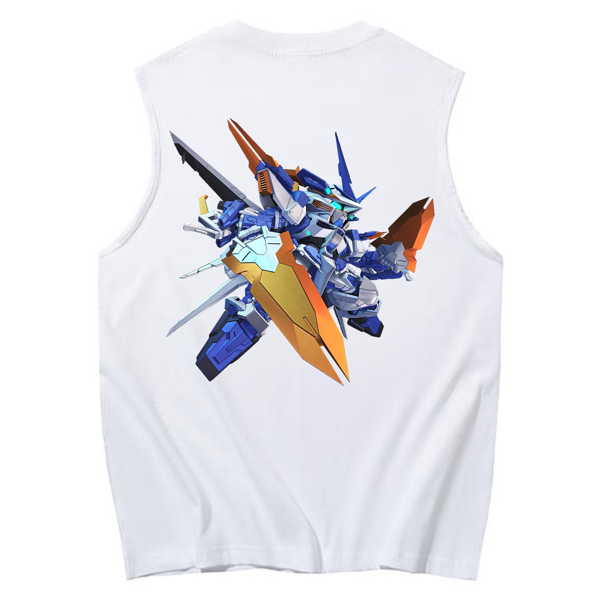 （画像用） 機動戦士ガンダム Mobile Suit Gundam コットン100％タンクトップ（背面プリント）