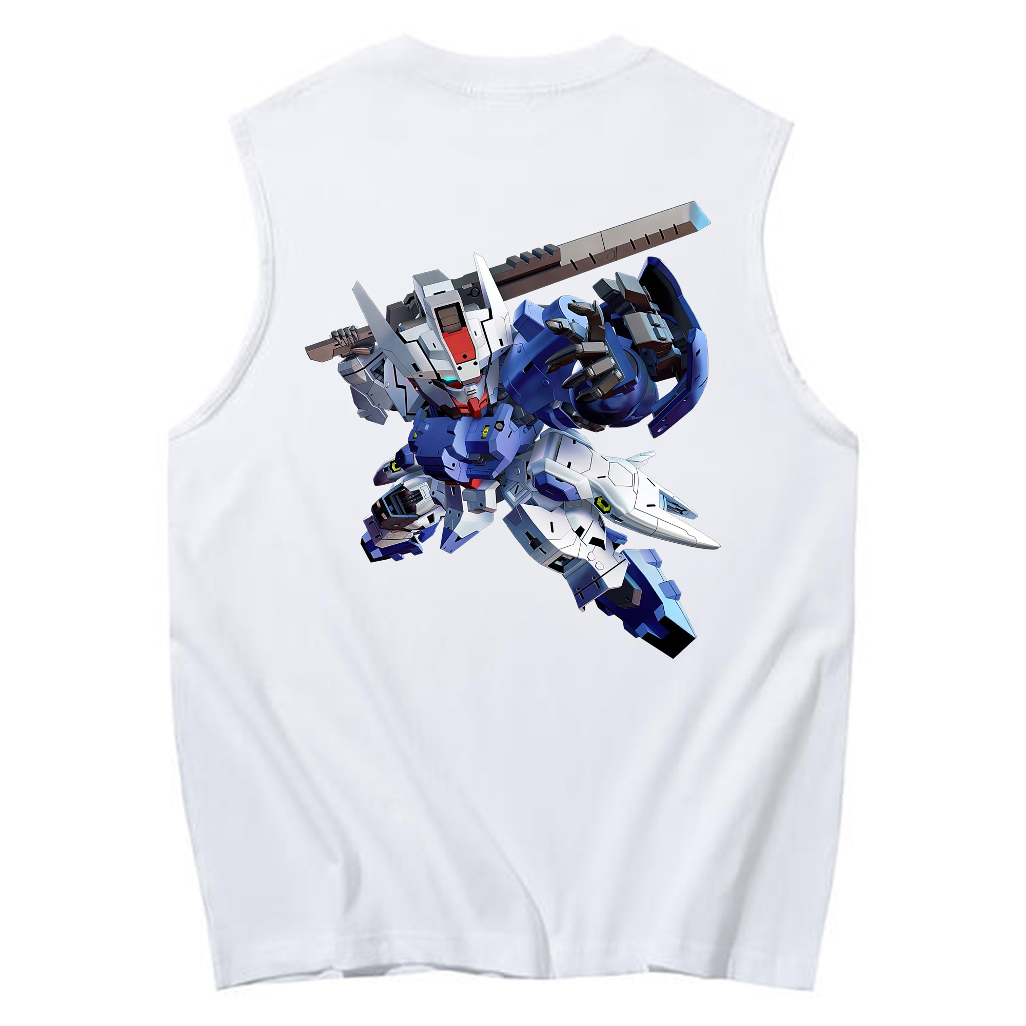 （画像用） 機動戦士ガンダム Mobile Suit Gundam コットン100％タンクトップ（背面プリント）