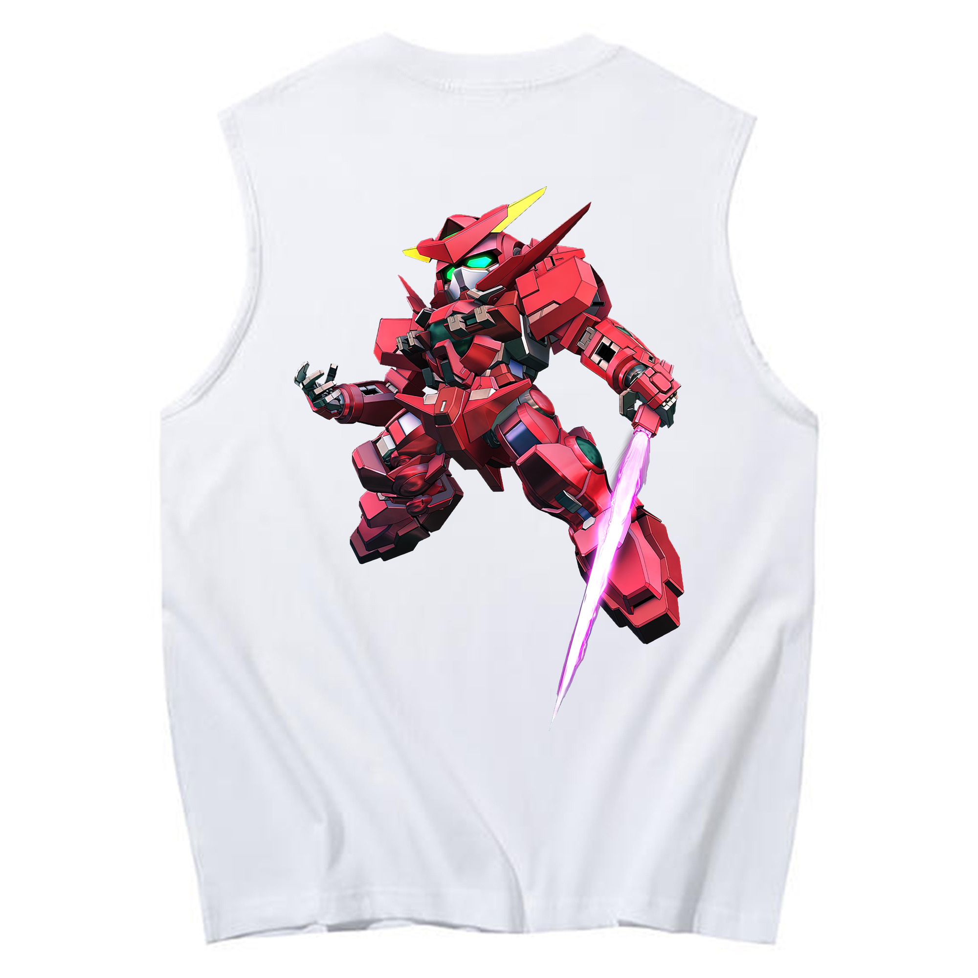 （画像用） 機動戦士ガンダム Mobile Suit Gundam コットン100％タンクトップ（背面プリント）
