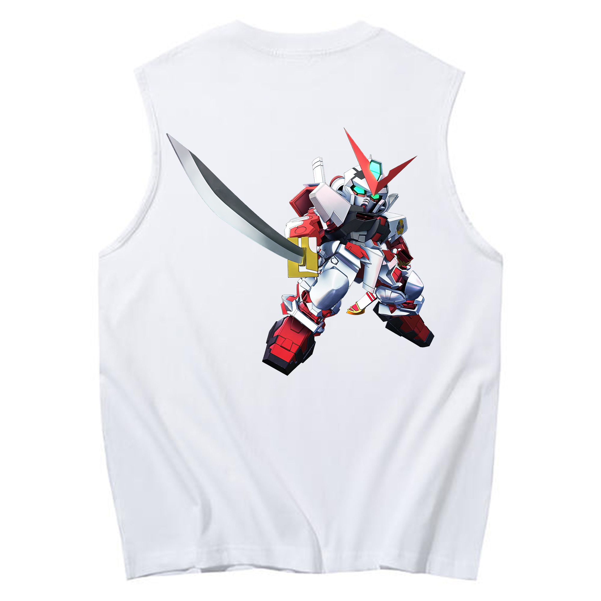 （画像用） 機動戦士ガンダム Mobile Suit Gundam コットン100％タンクトップ（背面プリント）