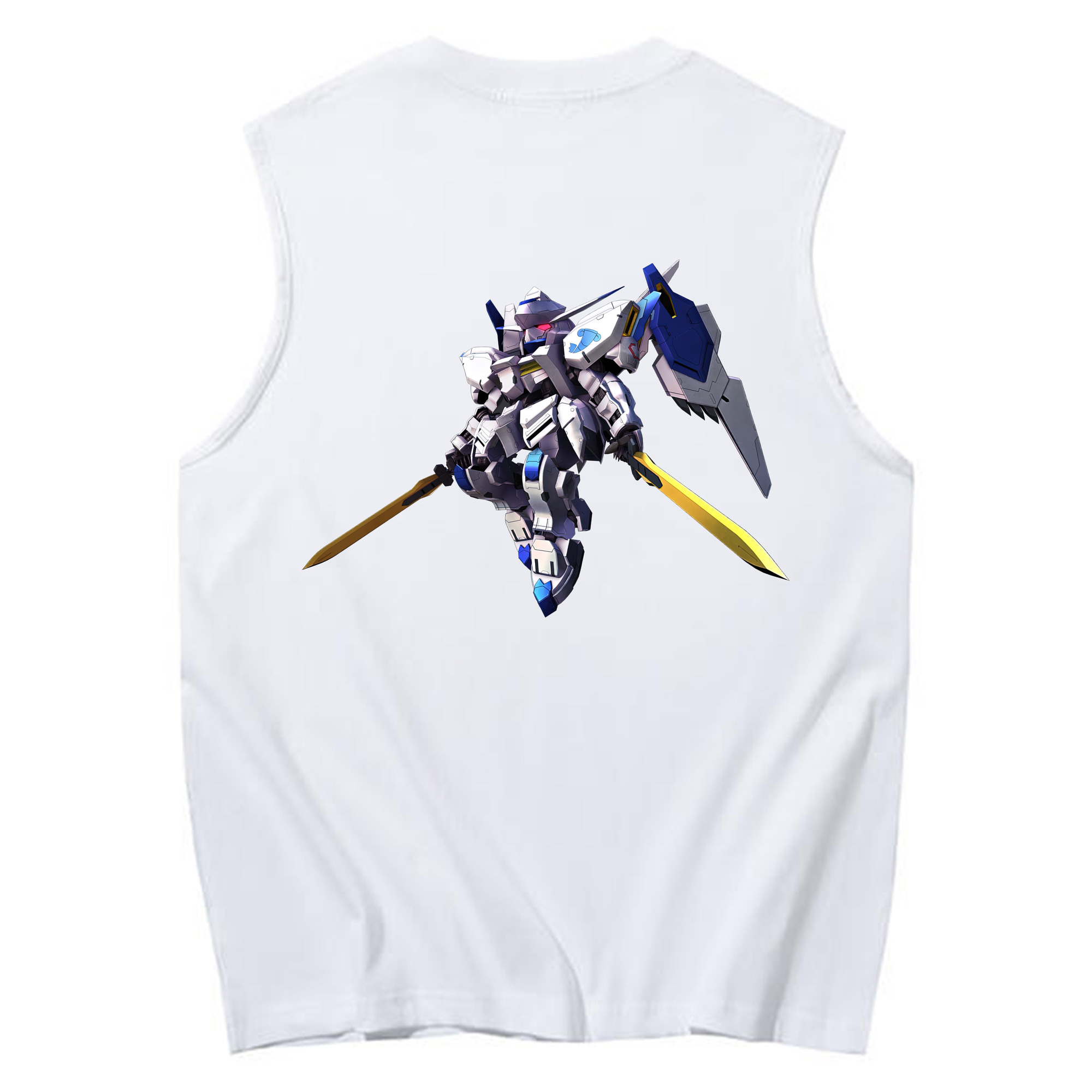 （画像用） 機動戦士ガンダム Mobile Suit Gundam コットン100％タンクトップ（背面プリント）