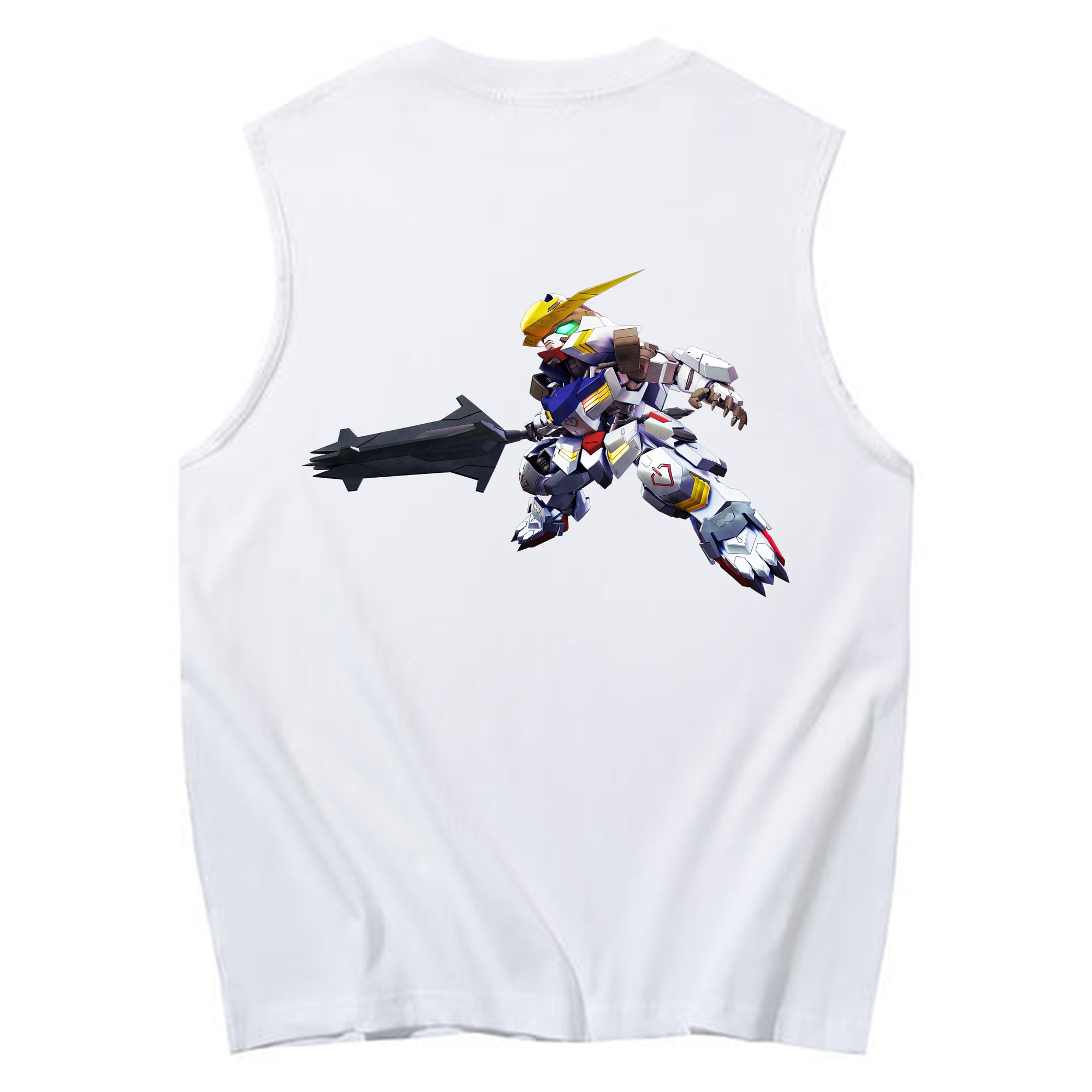 （画像用） 機動戦士ガンダム Mobile Suit Gundam コットン100％タンクトップ（背面プリント）