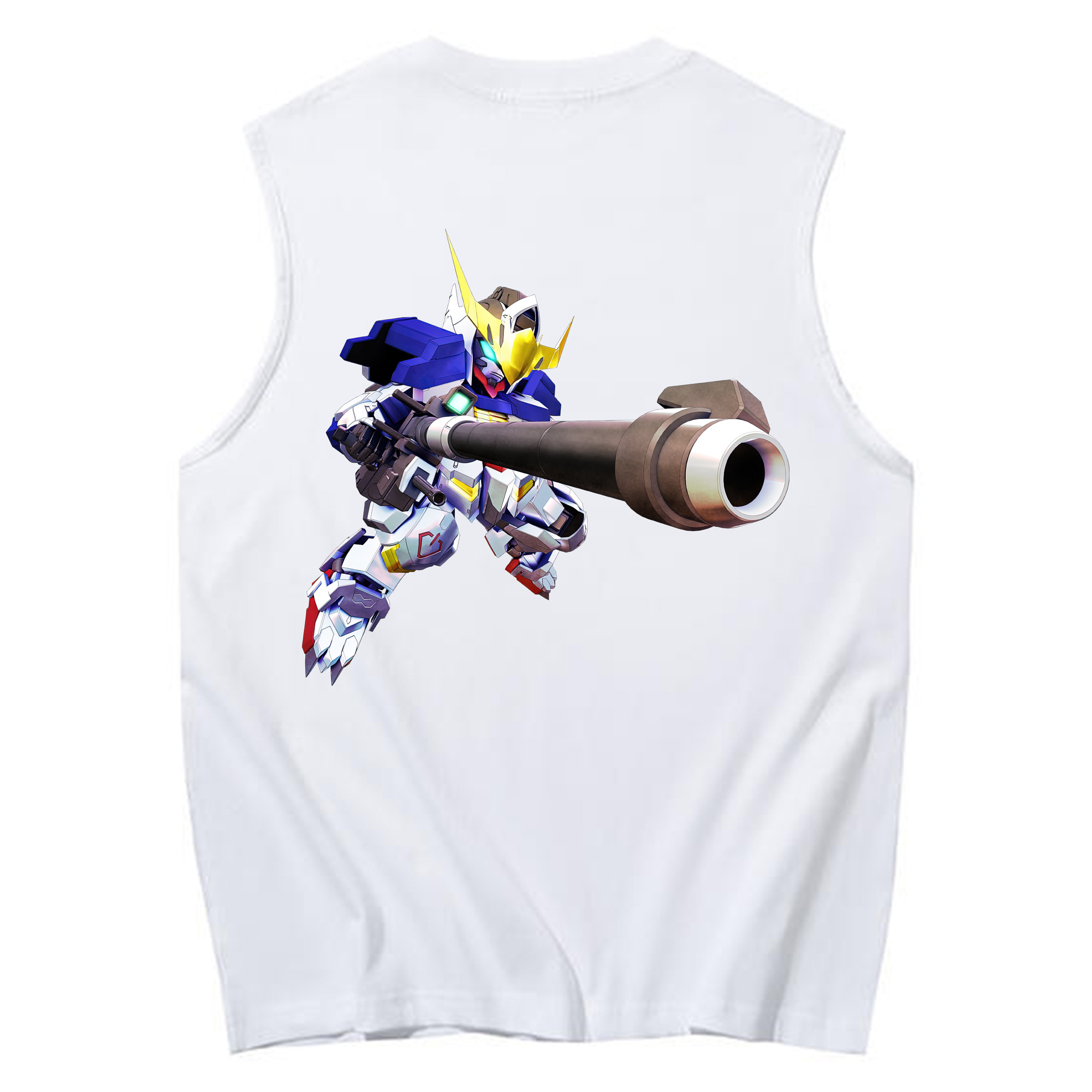 （画像用） 機動戦士ガンダム Mobile Suit Gundam コットン100％タンクトップ（背面プリント）