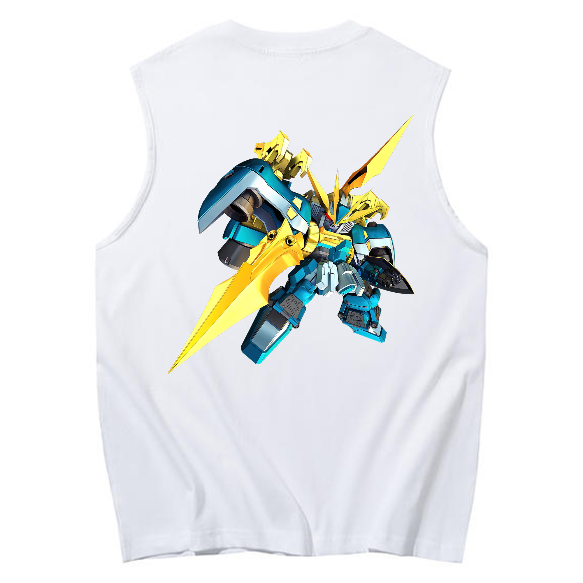 （画像用） 機動戦士ガンダム Mobile Suit Gundam コットン100％タンクトップ（背面プリント）
