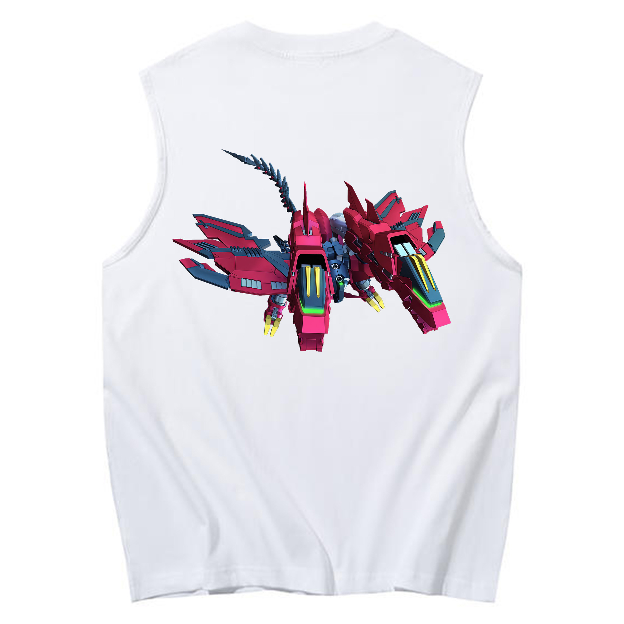 （画像用） 機動戦士ガンダム Mobile Suit Gundam コットン100％タンクトップ（背面プリント）