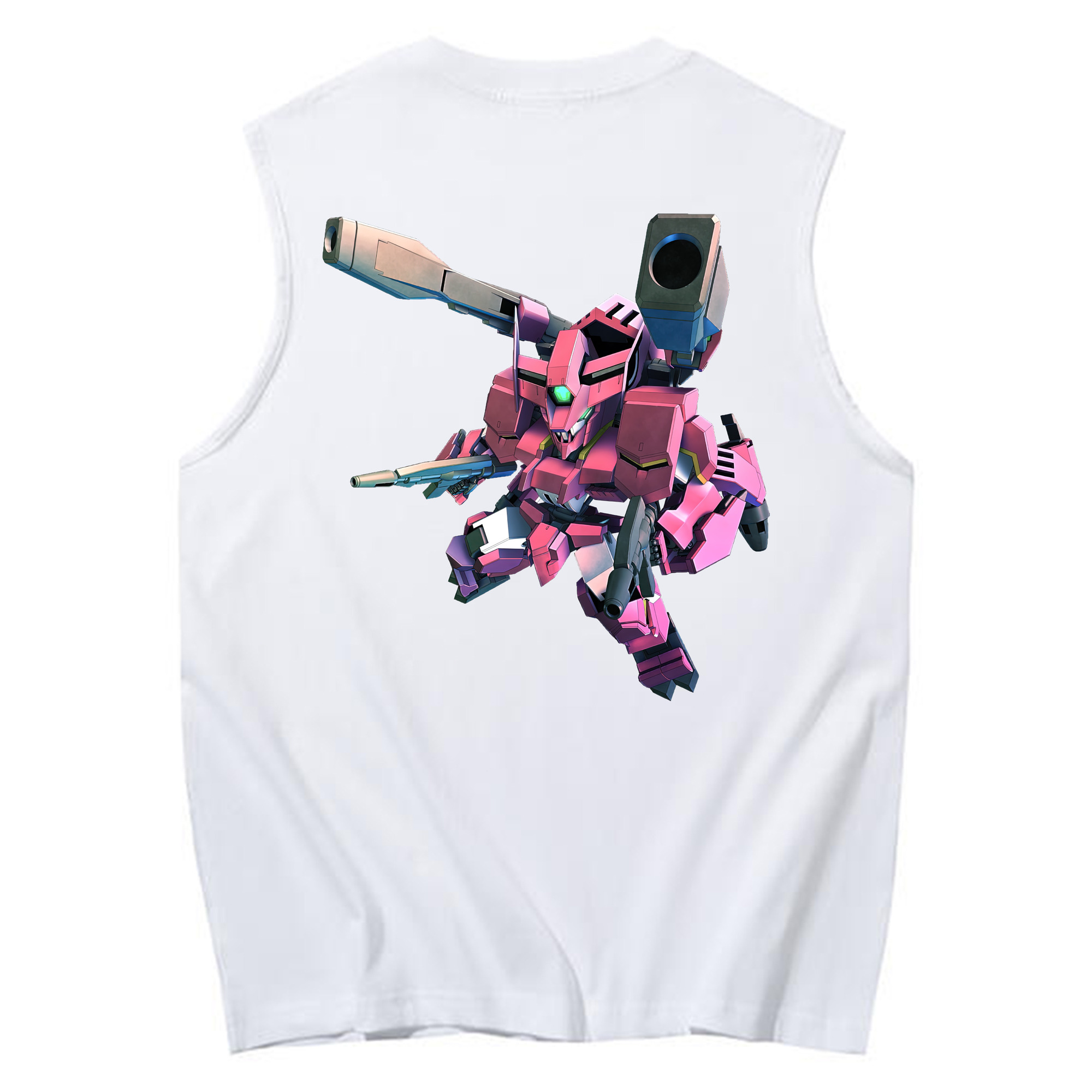 （画像用） 機動戦士ガンダム Mobile Suit Gundam コットン100％タンクトップ（背面プリント）