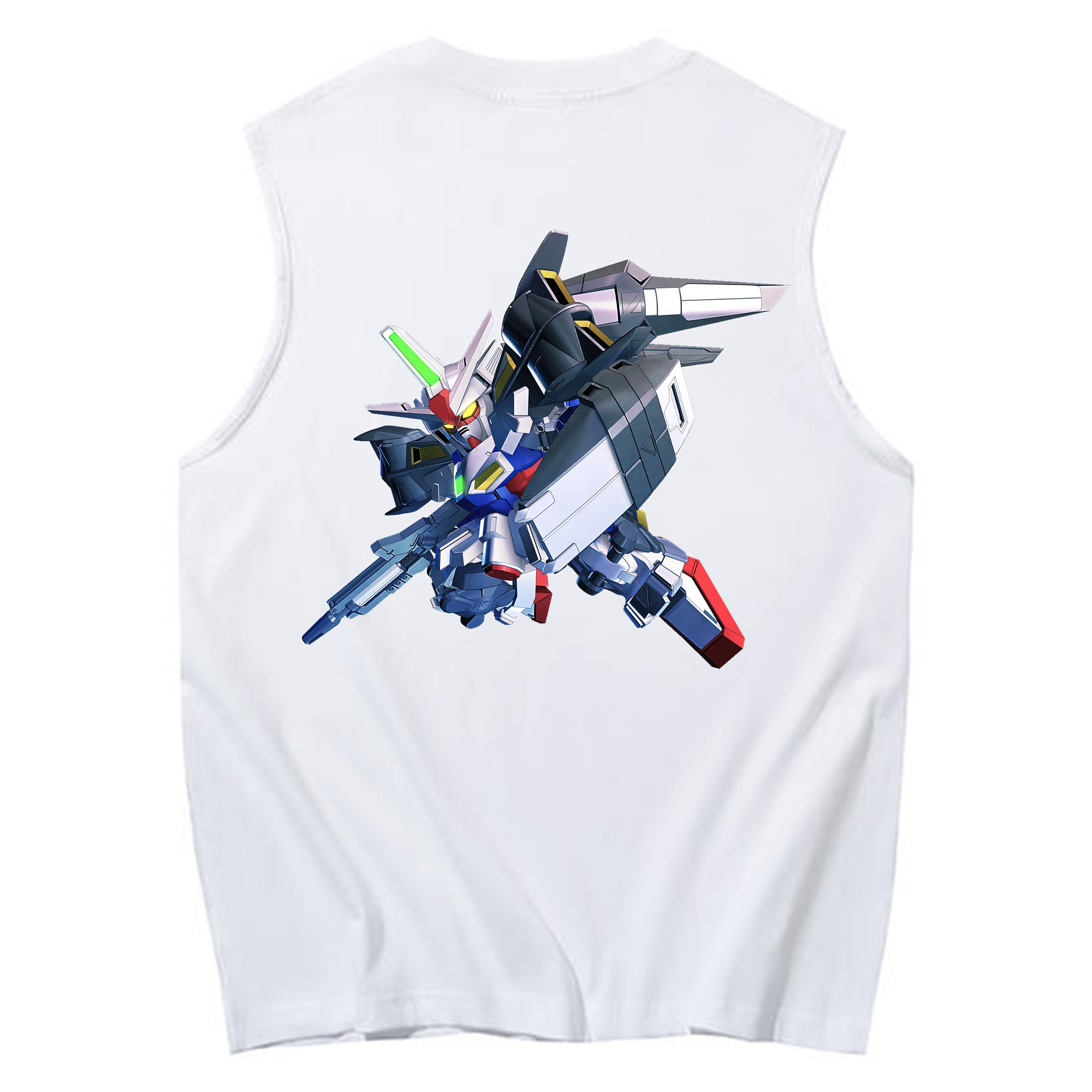 （画像用） 機動戦士ガンダム Mobile Suit Gundam コットン100％タンクトップ（背面プリント）