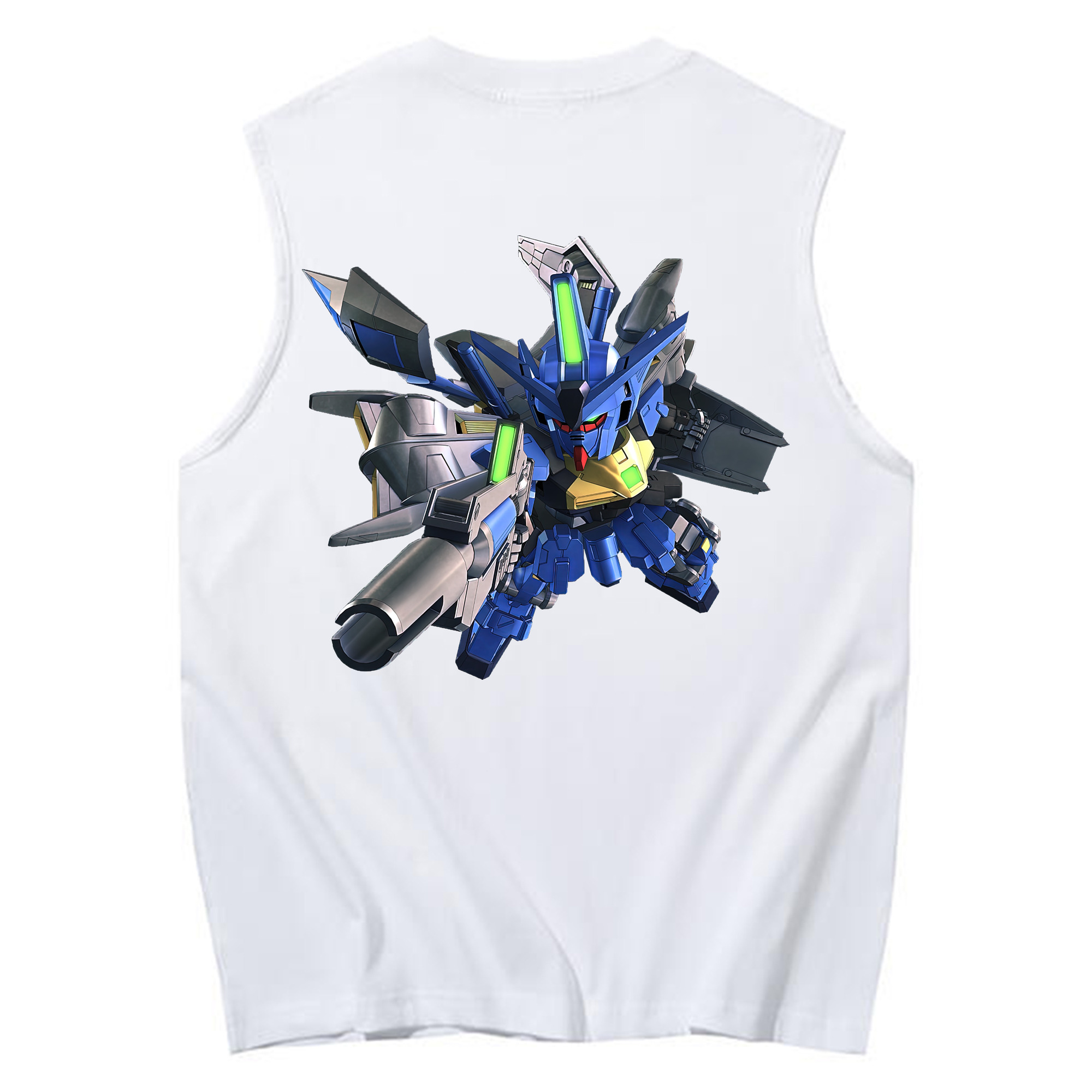 （画像用） 機動戦士ガンダム Mobile Suit Gundam コットン100％タンクトップ（背面プリント）