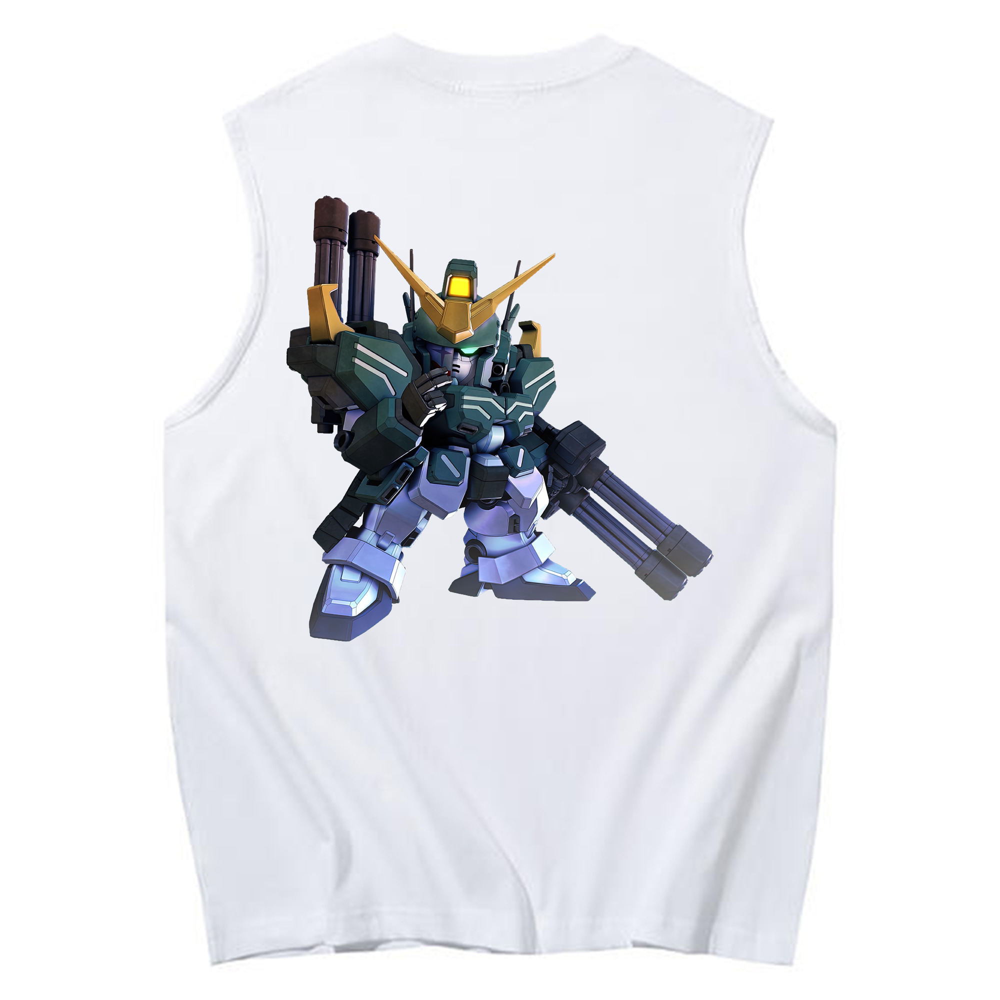 （画像用） 機動戦士ガンダム Mobile Suit Gundam コットン100％タンクトップ（背面プリント）