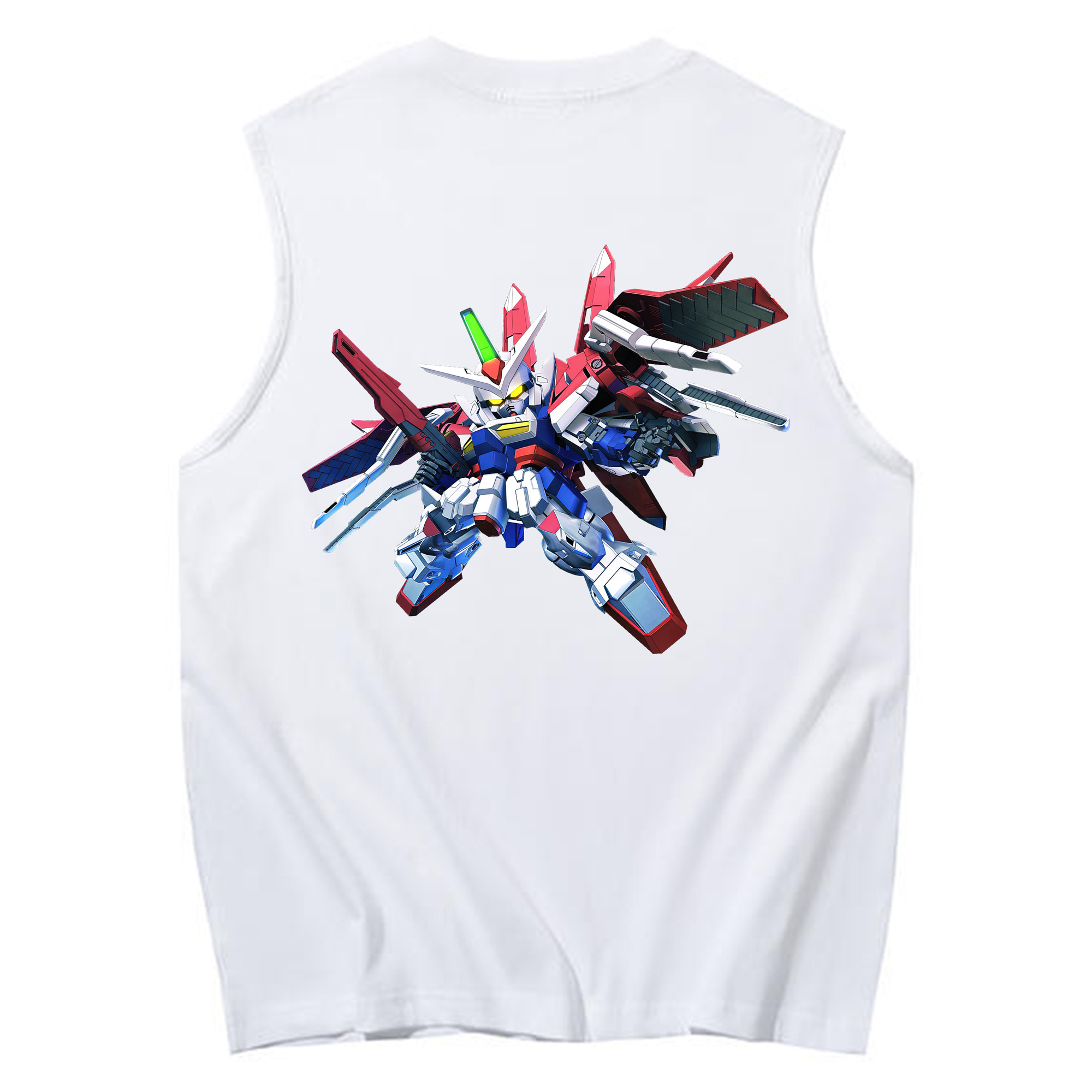 （画像用） 機動戦士ガンダム Mobile Suit Gundam コットン100％タンクトップ（背面プリント）