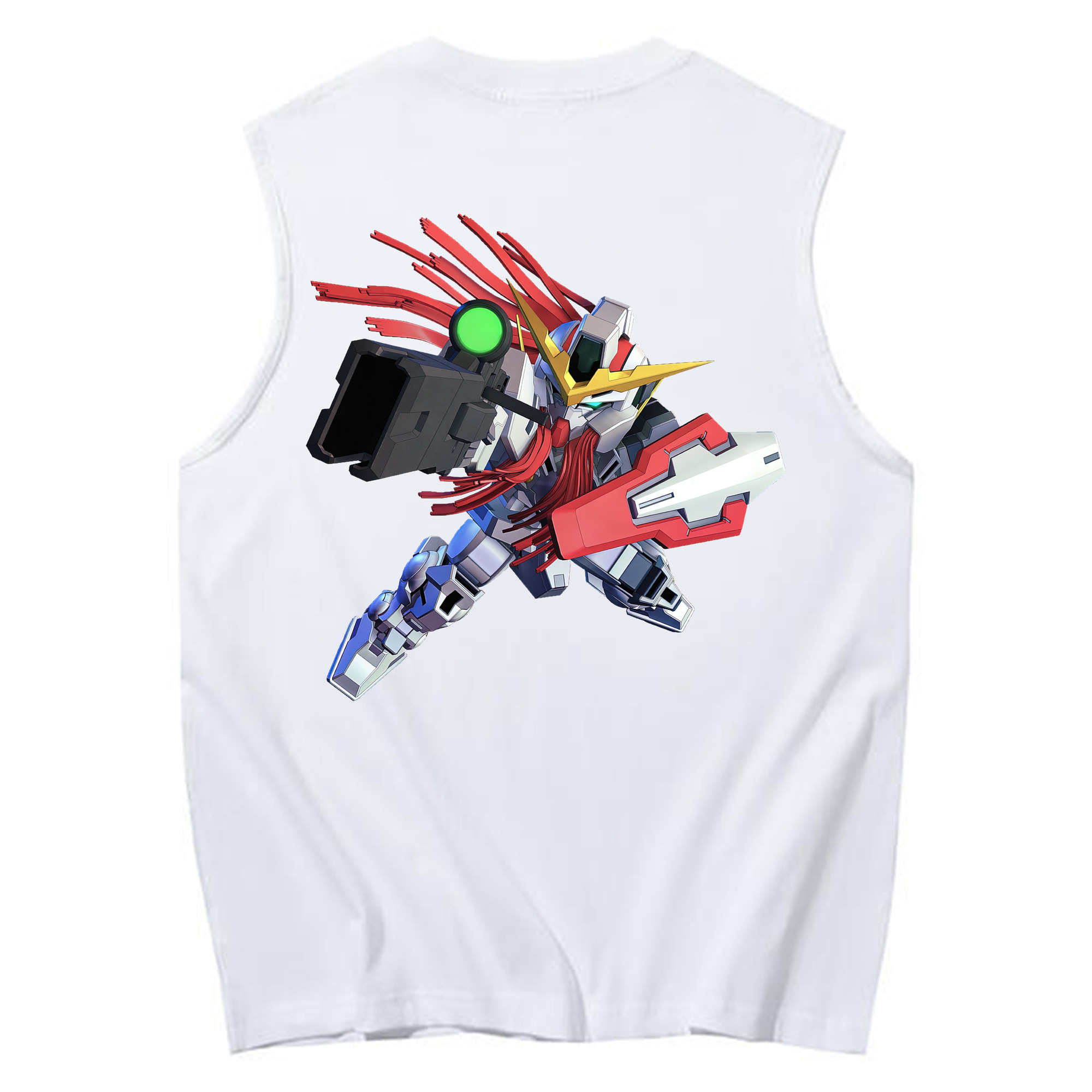 （画像用） 機動戦士ガンダム Mobile Suit Gundam コットン100％タンクトップ（背面プリント）