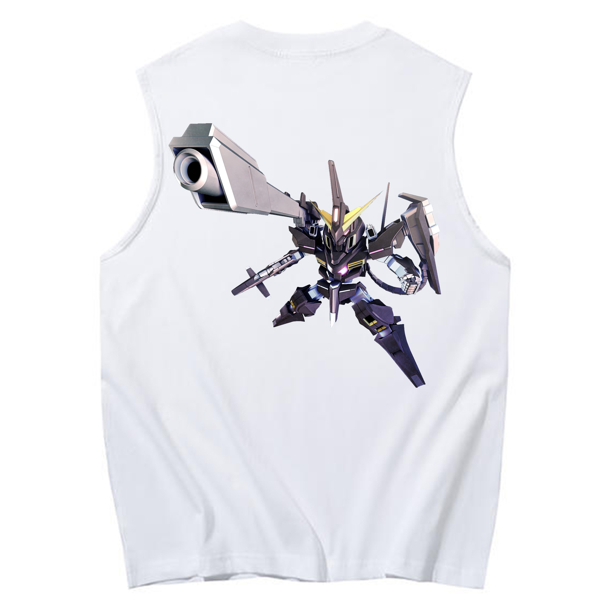 （画像用） 機動戦士ガンダム Mobile Suit Gundam コットン100％タンクトップ（背面プリント）