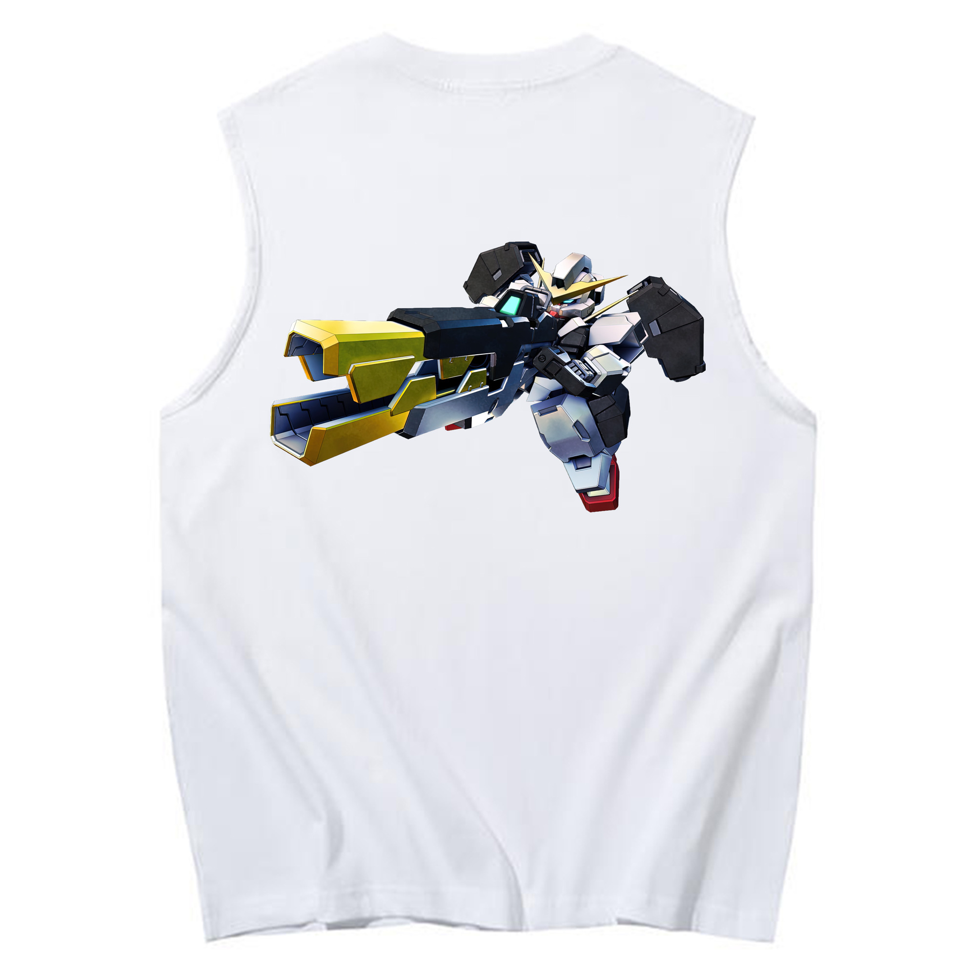 （画像用） 機動戦士ガンダム Mobile Suit Gundam コットン100％タンクトップ（背面プリント）