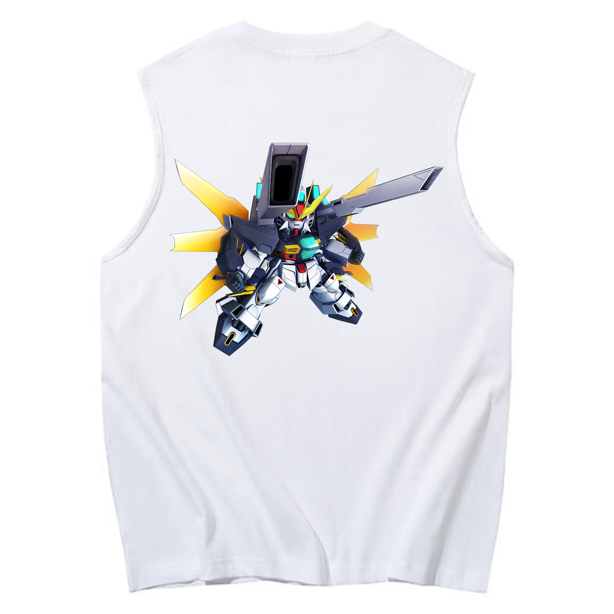 （画像用） 機動戦士ガンダム Mobile Suit Gundam コットン100％タンクトップ（背面プリント）