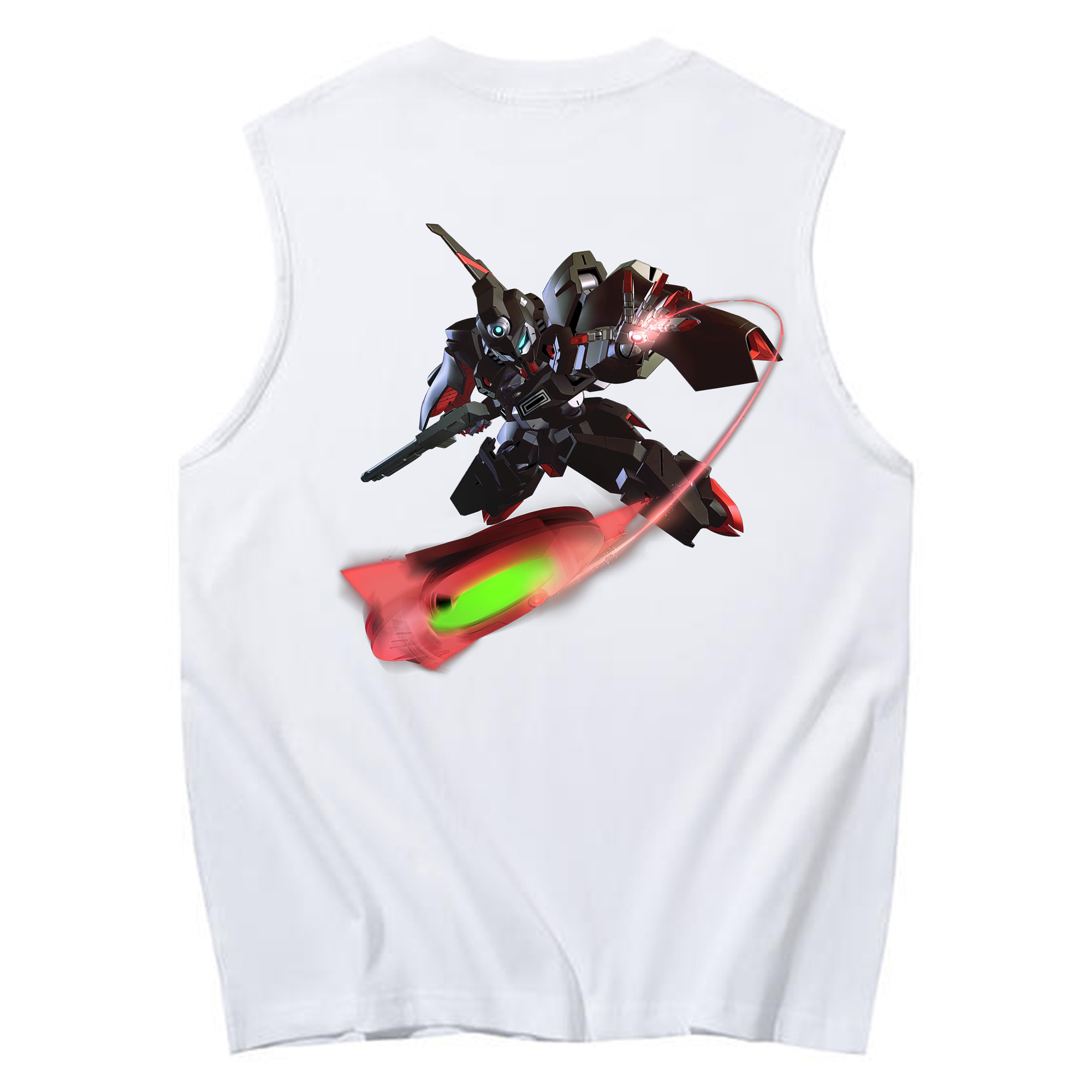 （画像用） 機動戦士ガンダム Mobile Suit Gundam コットン100％タンクトップ（背面プリント）