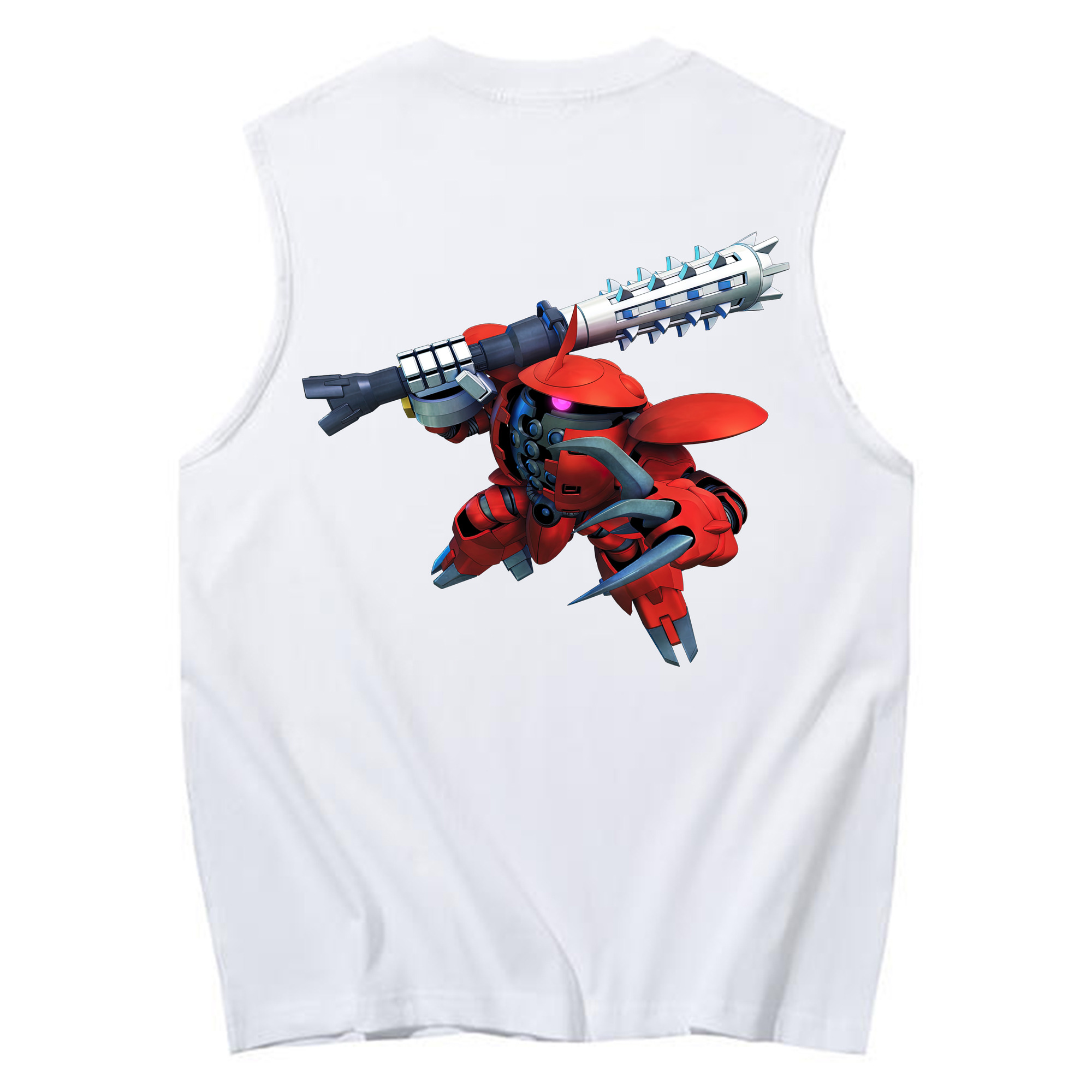 （画像用） 機動戦士ガンダム Mobile Suit Gundam コットン100％タンクトップ（背面プリント）