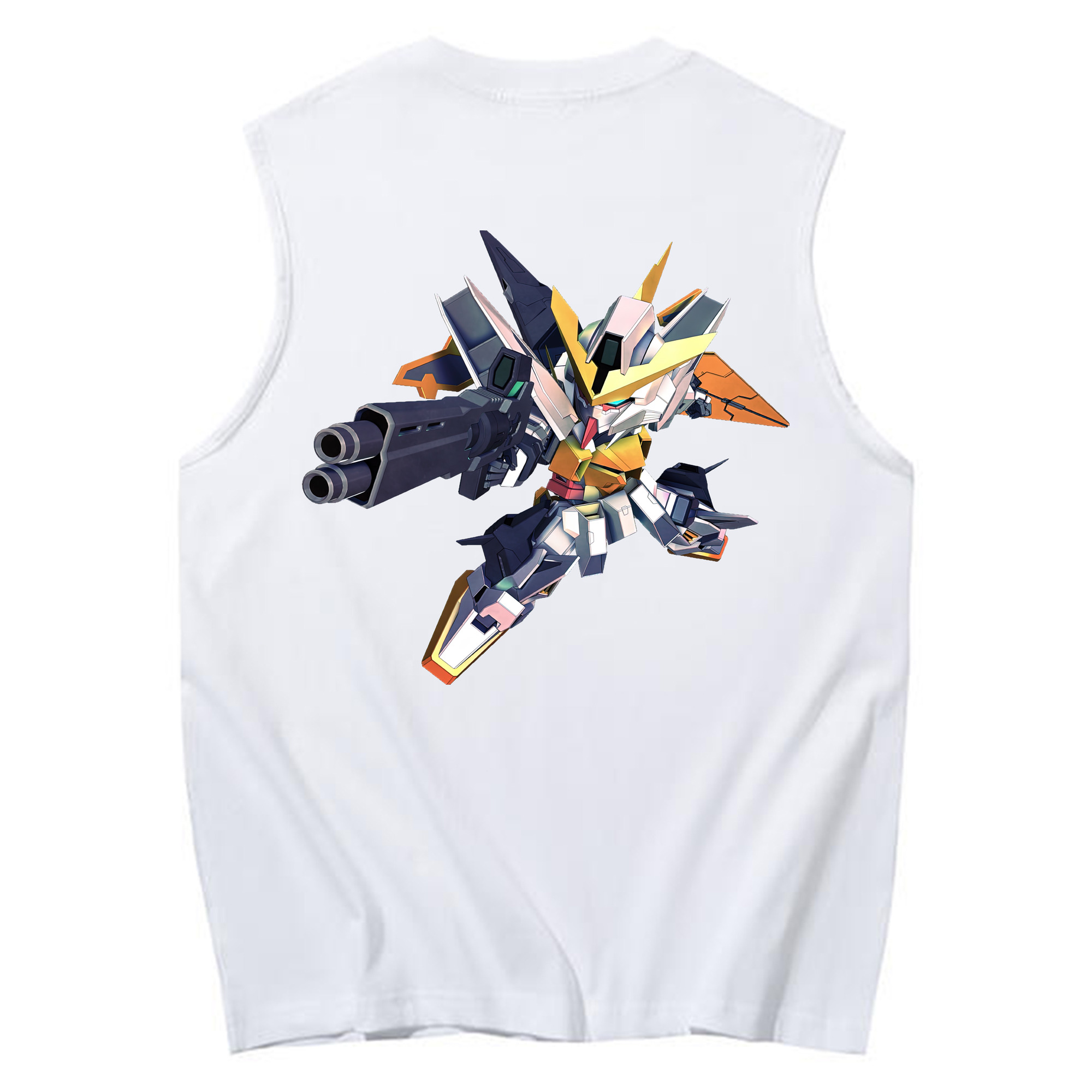 （画像用） 機動戦士ガンダム Mobile Suit Gundam コットン100％タンクトップ（背面プリント）