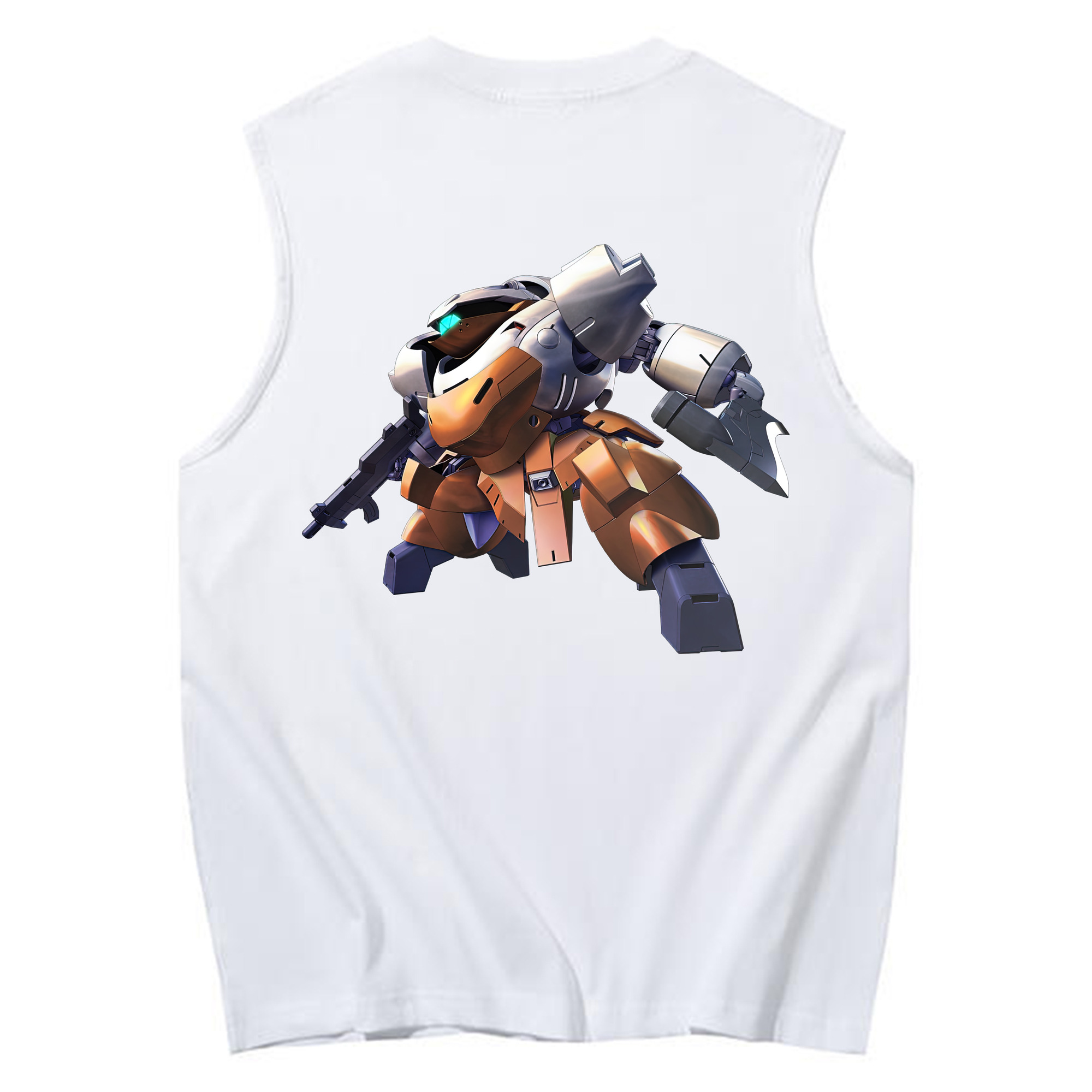 （画像用） 機動戦士ガンダム Mobile Suit Gundam コットン100％タンクトップ（背面プリント）