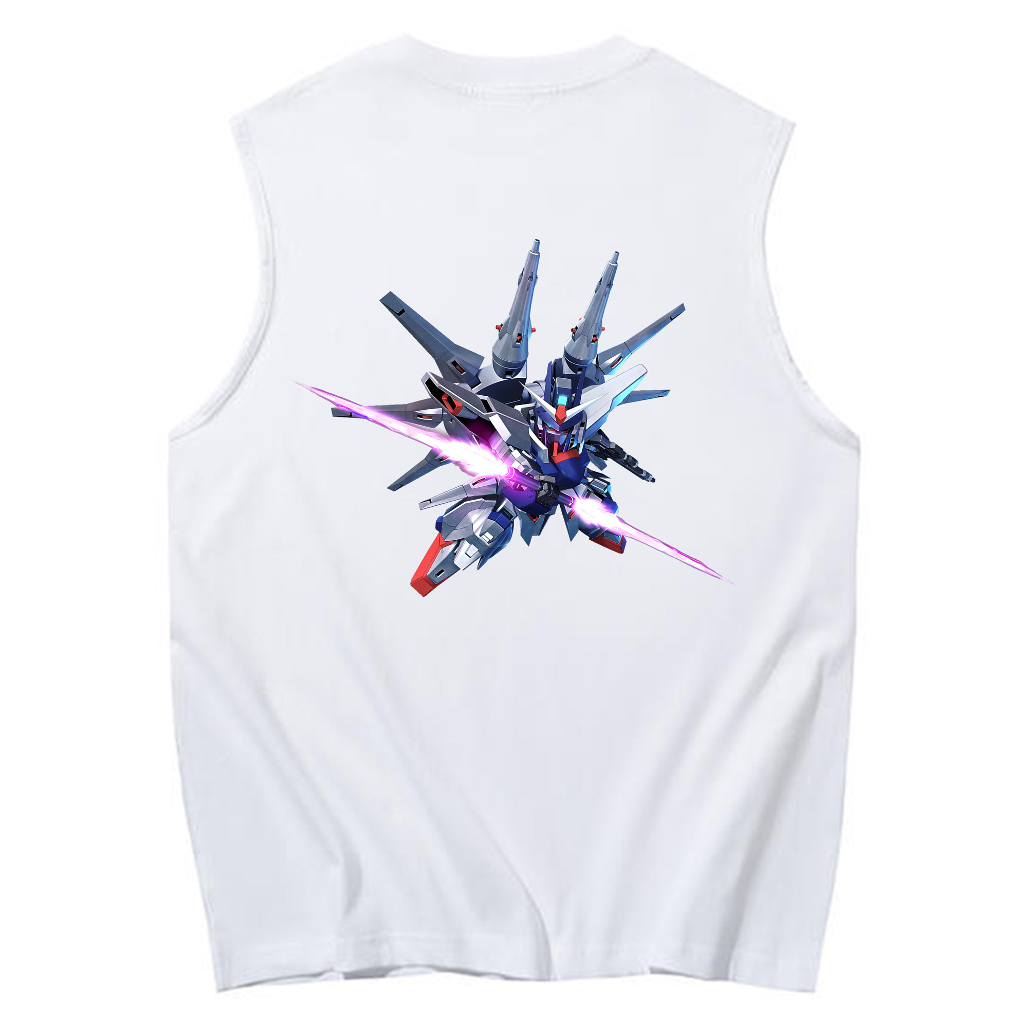 （画像用） 機動戦士ガンダム Mobile Suit Gundam コットン100％タンクトップ（背面プリント）