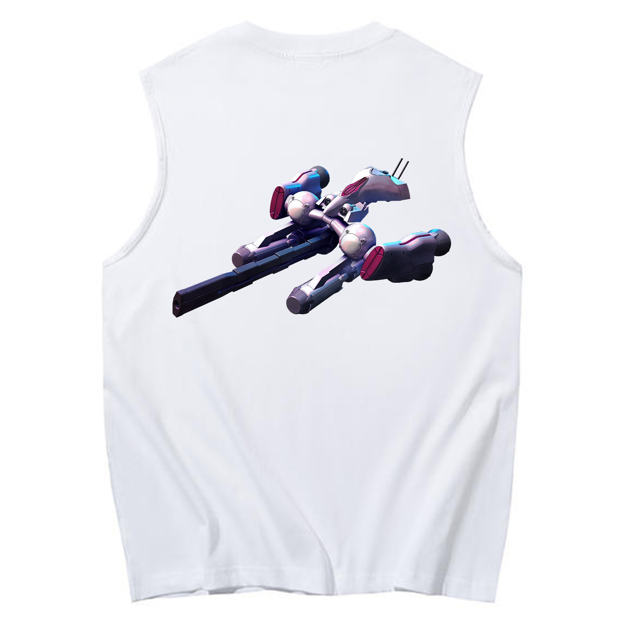 （画像用） 機動戦士ガンダム Mobile Suit Gundam コットン100％タンクトップ（背面プリント）